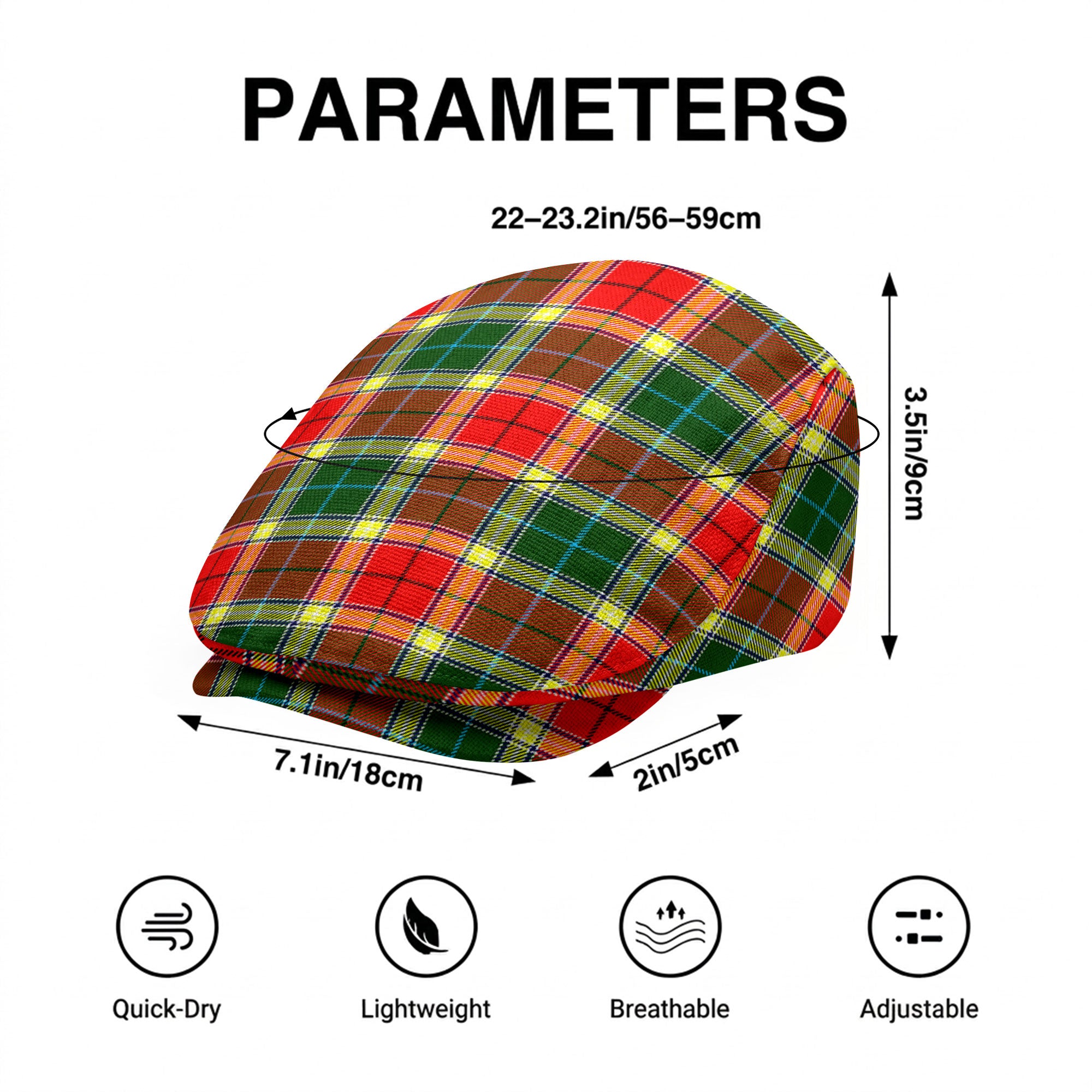 Gibson Tartan Flat Caps