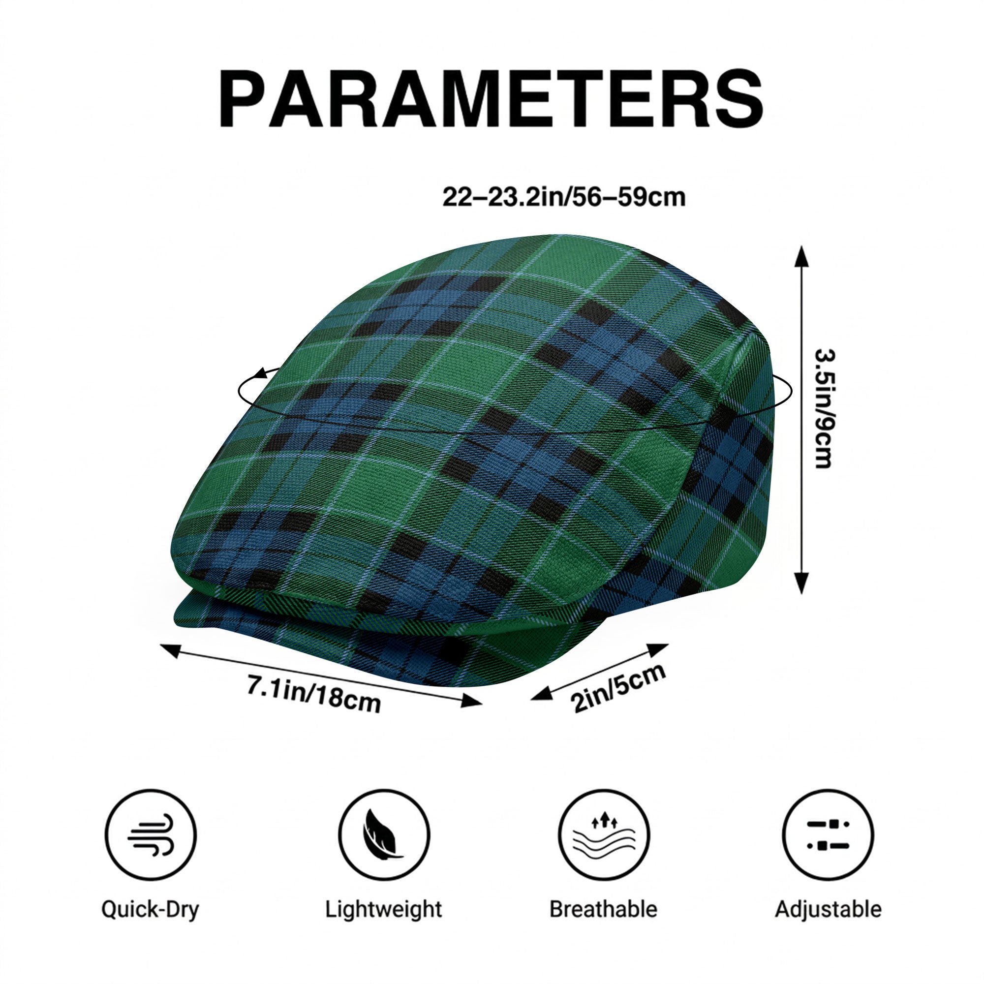 Graham of Menteith Ancient Tartan Flat Caps