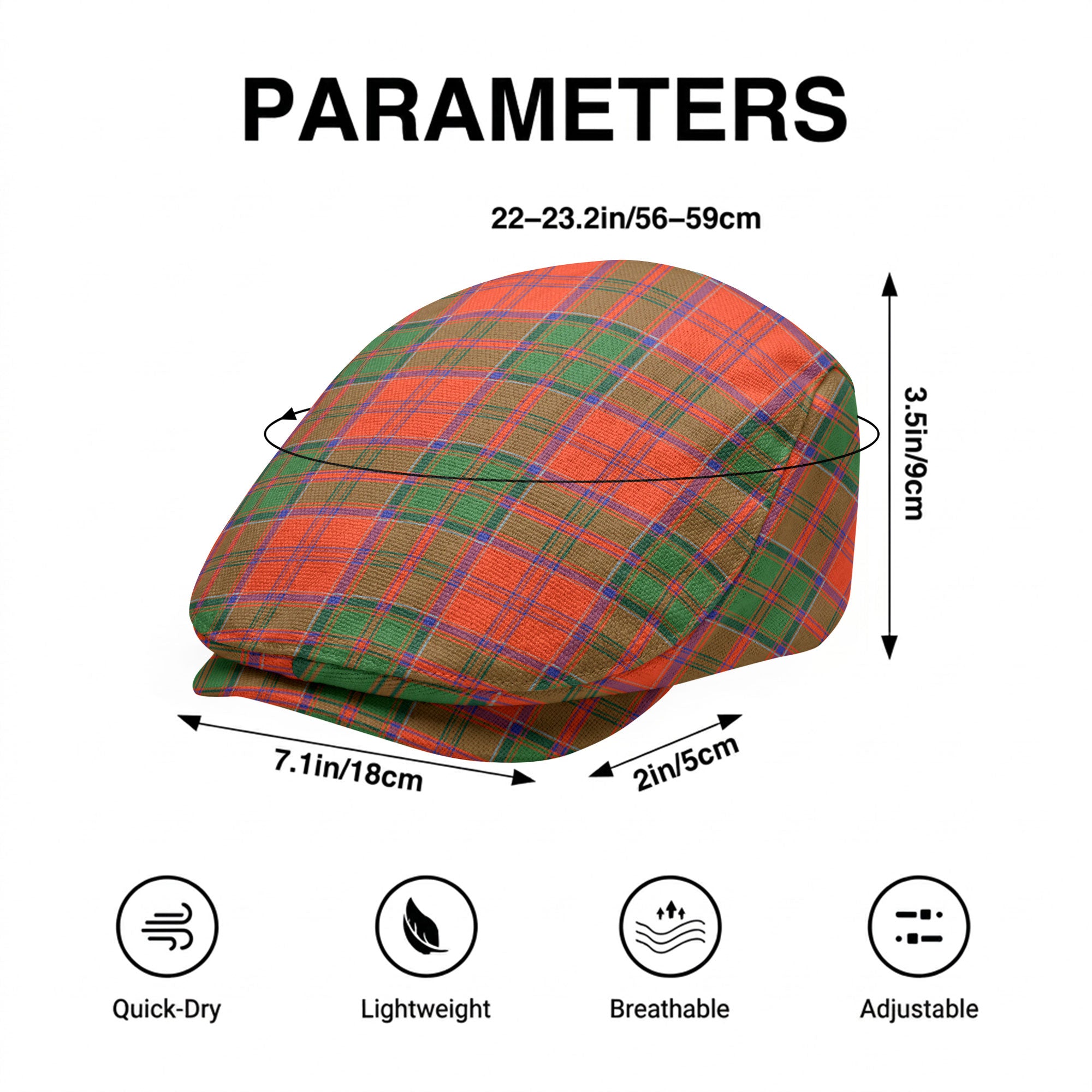 Grant Ancient Tartan Flat Caps