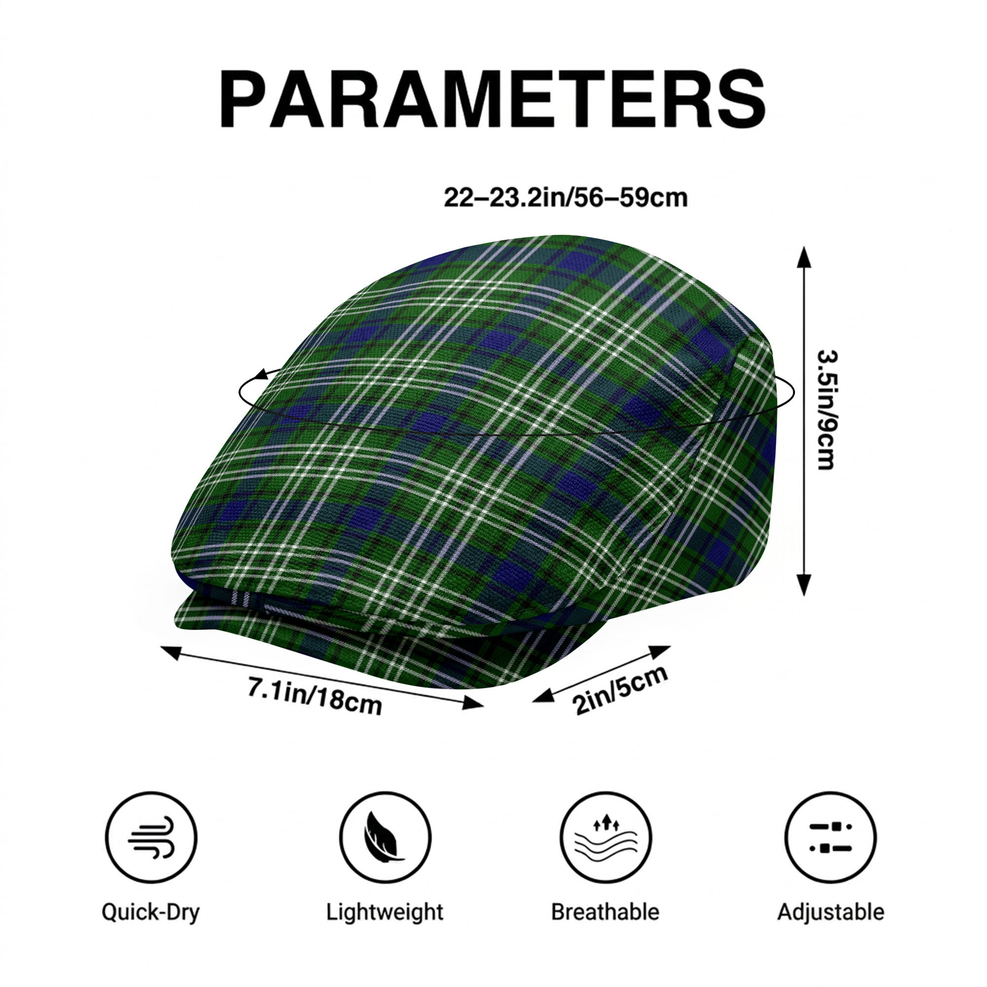 Haliburton Tartan Flat Caps