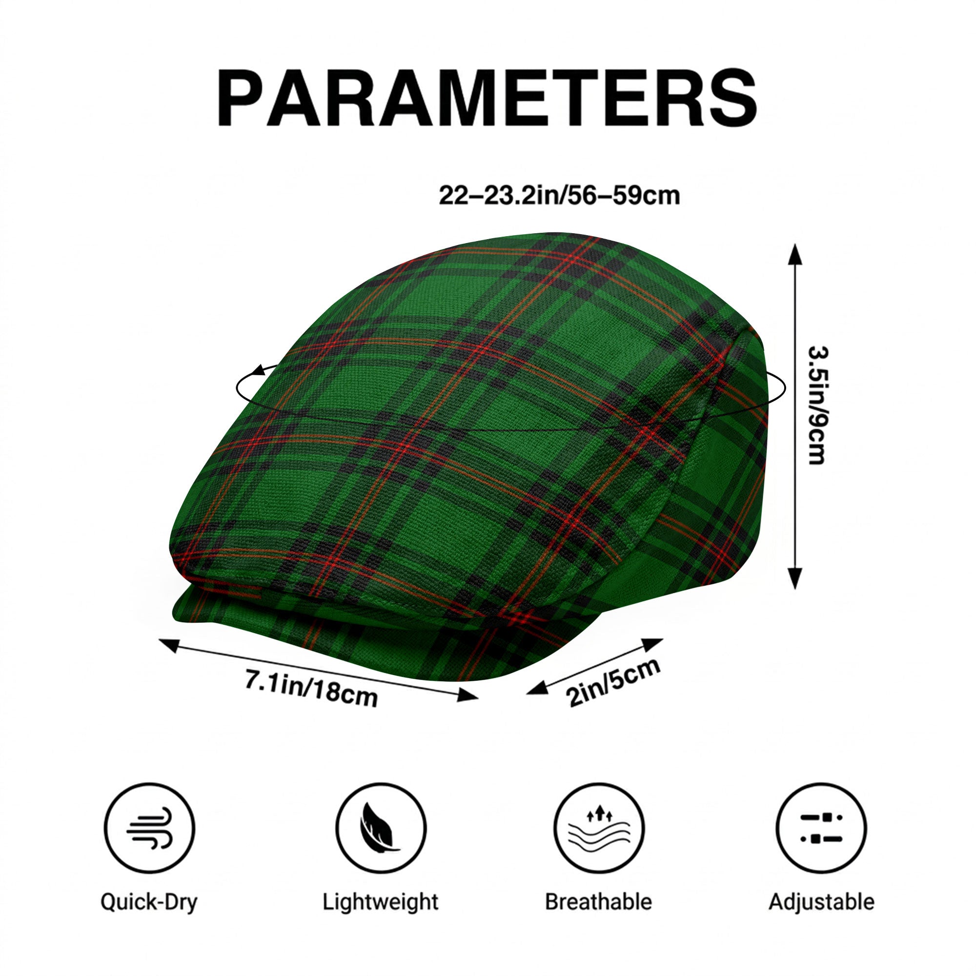Halkett Tartan Flat Caps