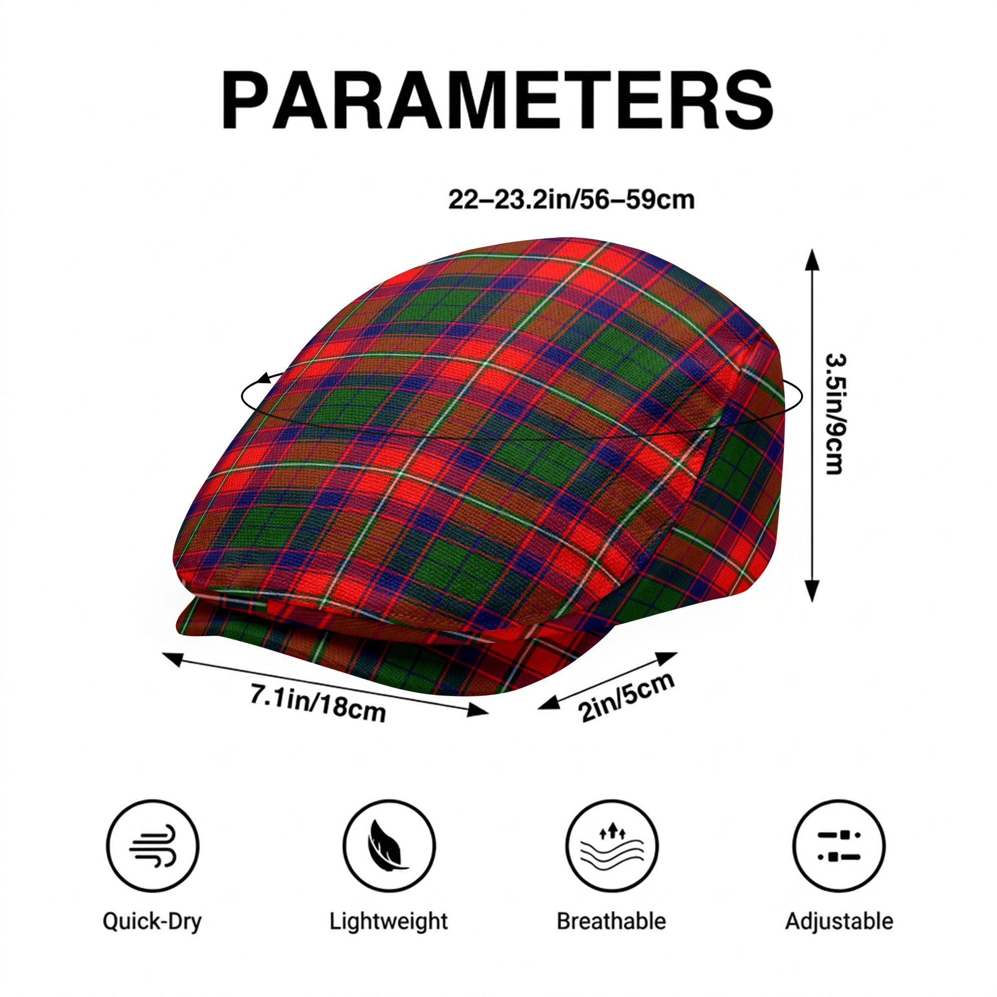 Hopkirk Tartan Flat Caps
