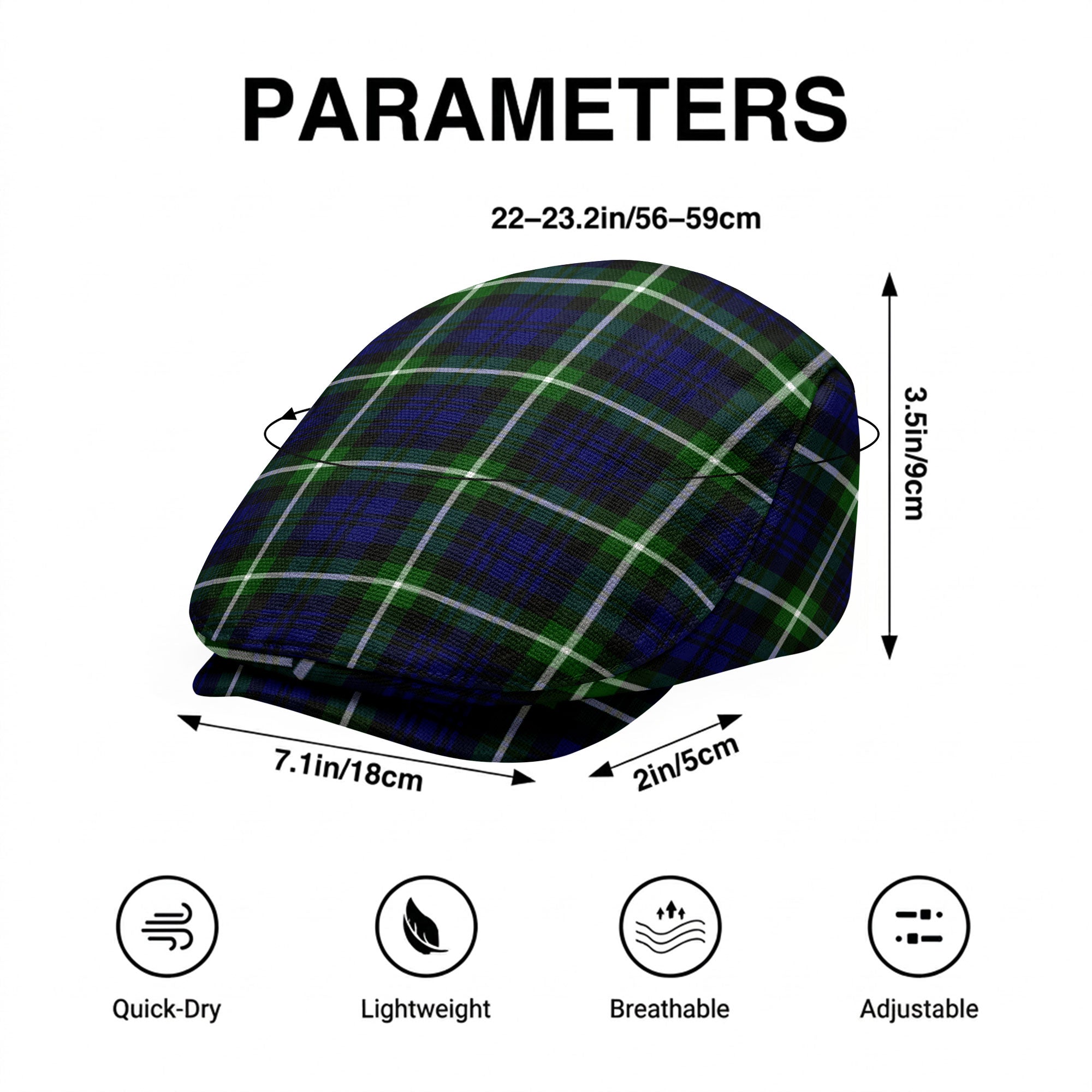 Lamont Modern Tartan Flat Caps