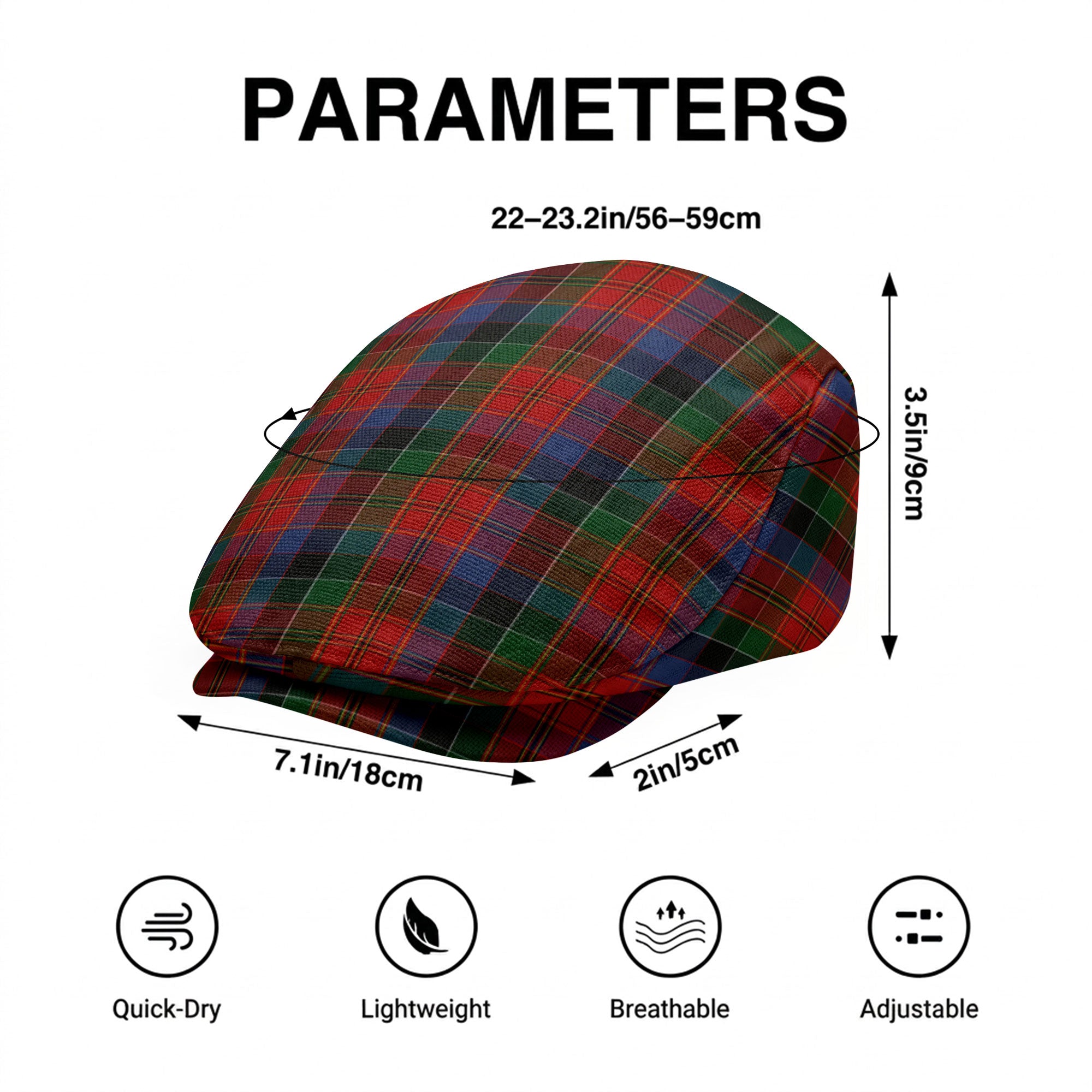 Leith Tartan Flat Caps