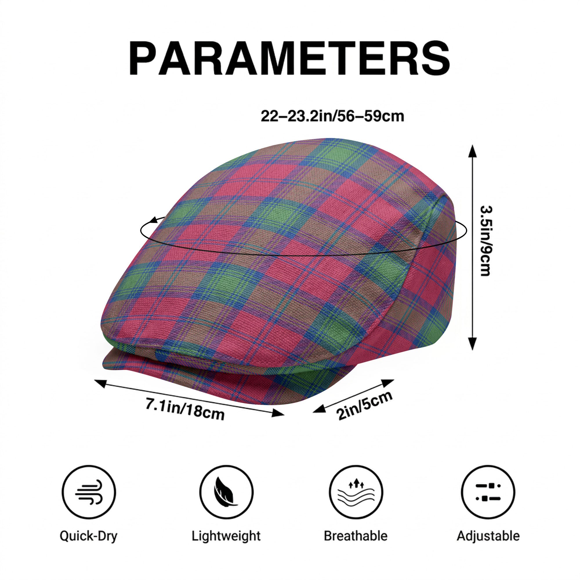 Lindsay Ancient Tartan Flat Caps