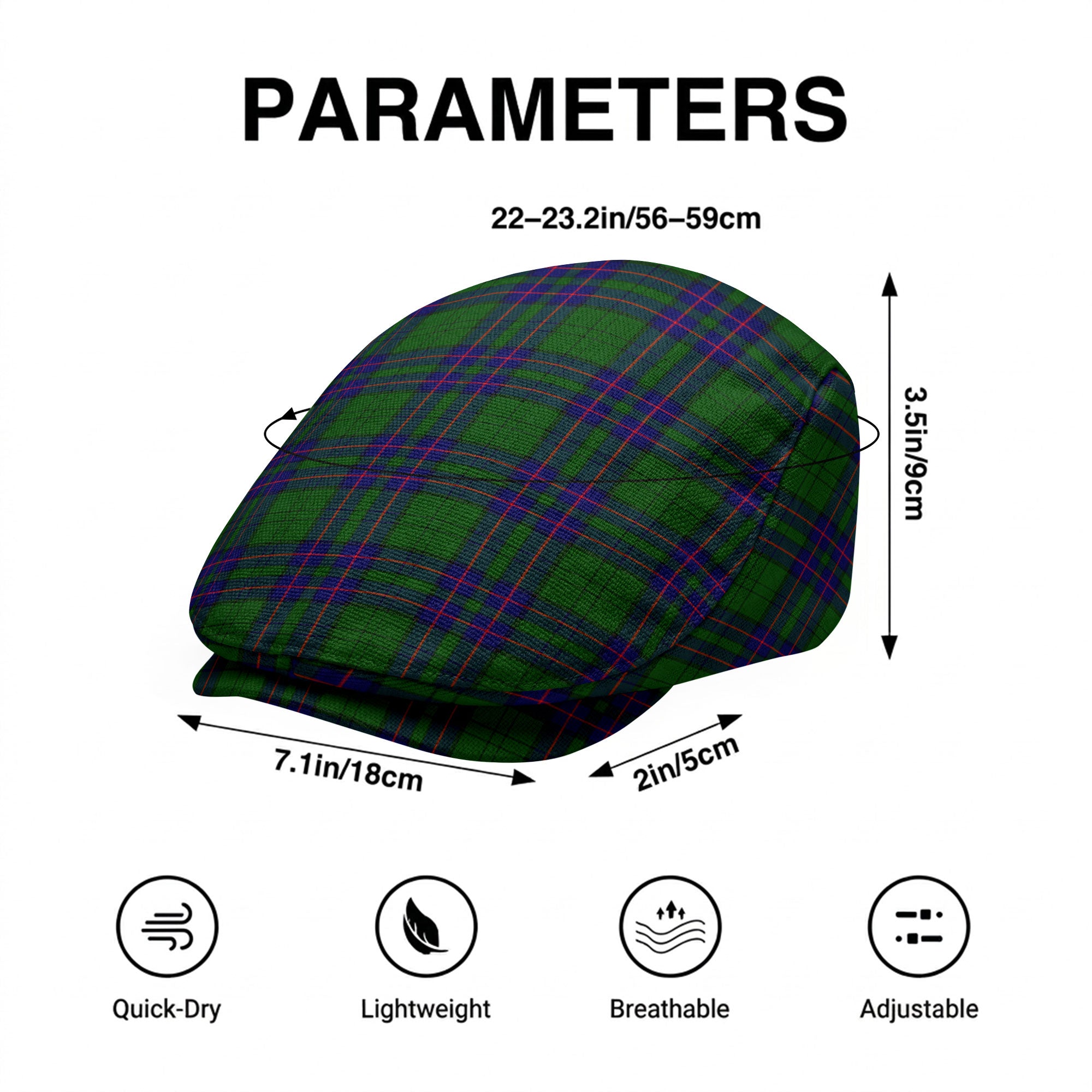 Lockhart Modern Tartan Flat Caps