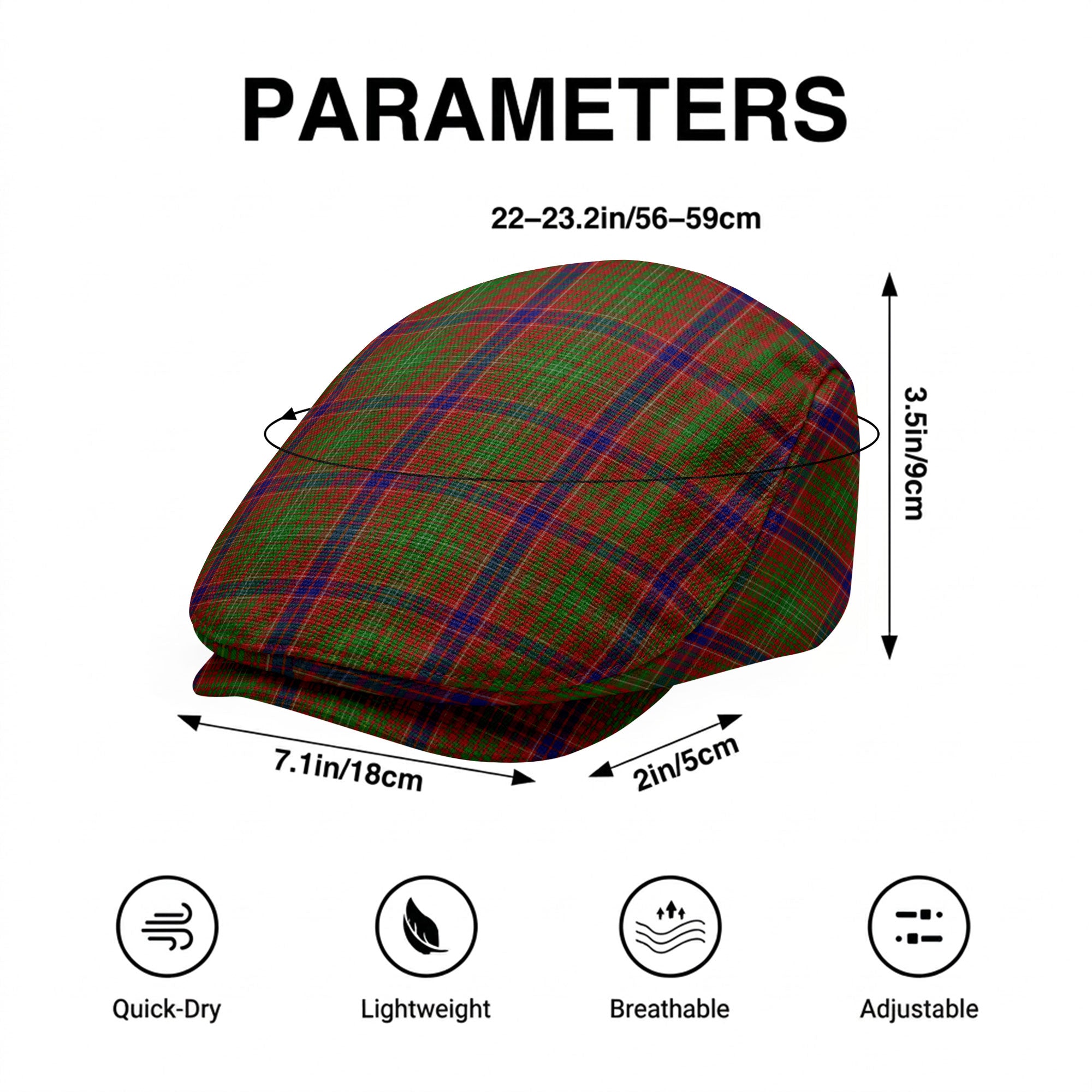 Lumsden Tartan Flat Caps