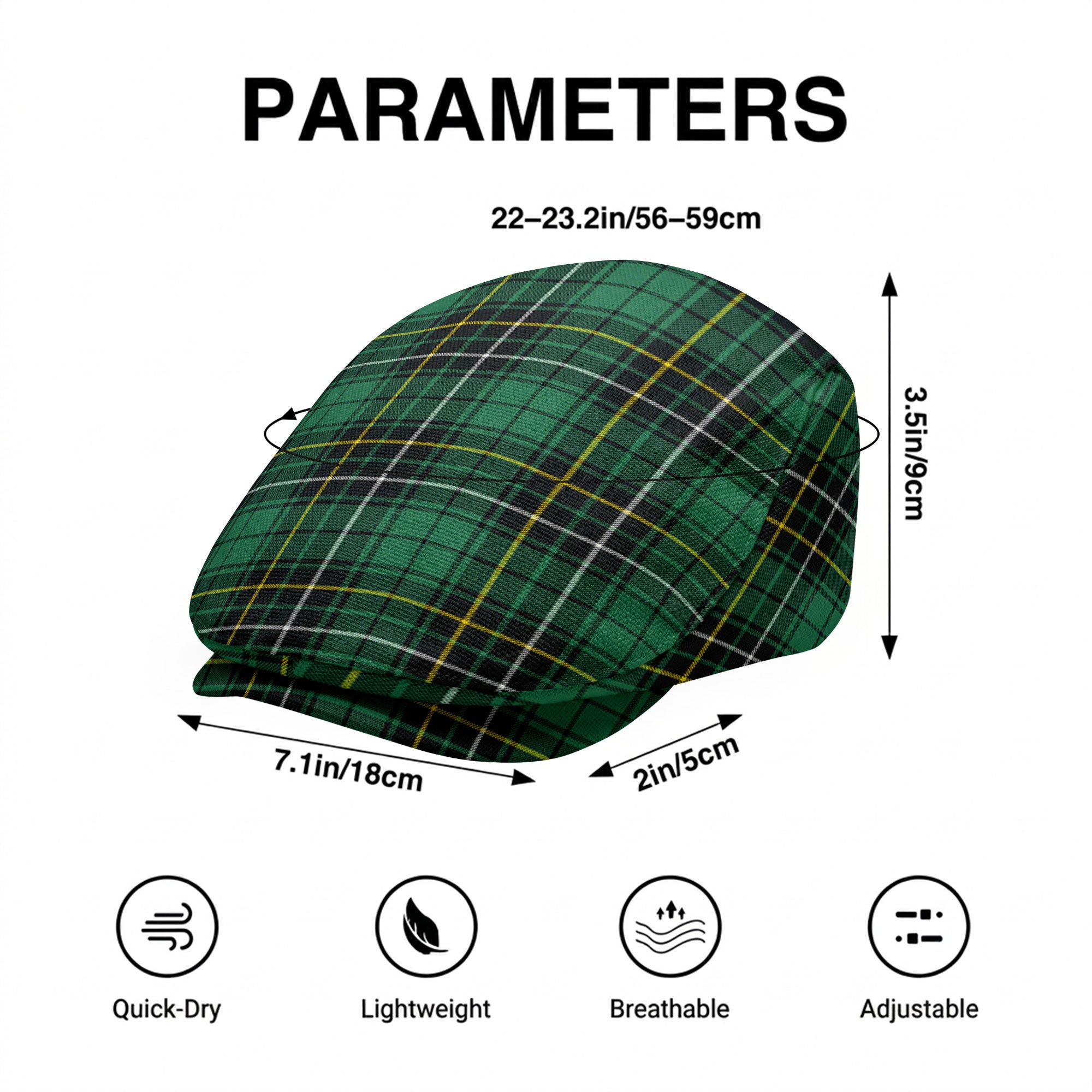 MacAlpine Ancient Tartan Flat Caps