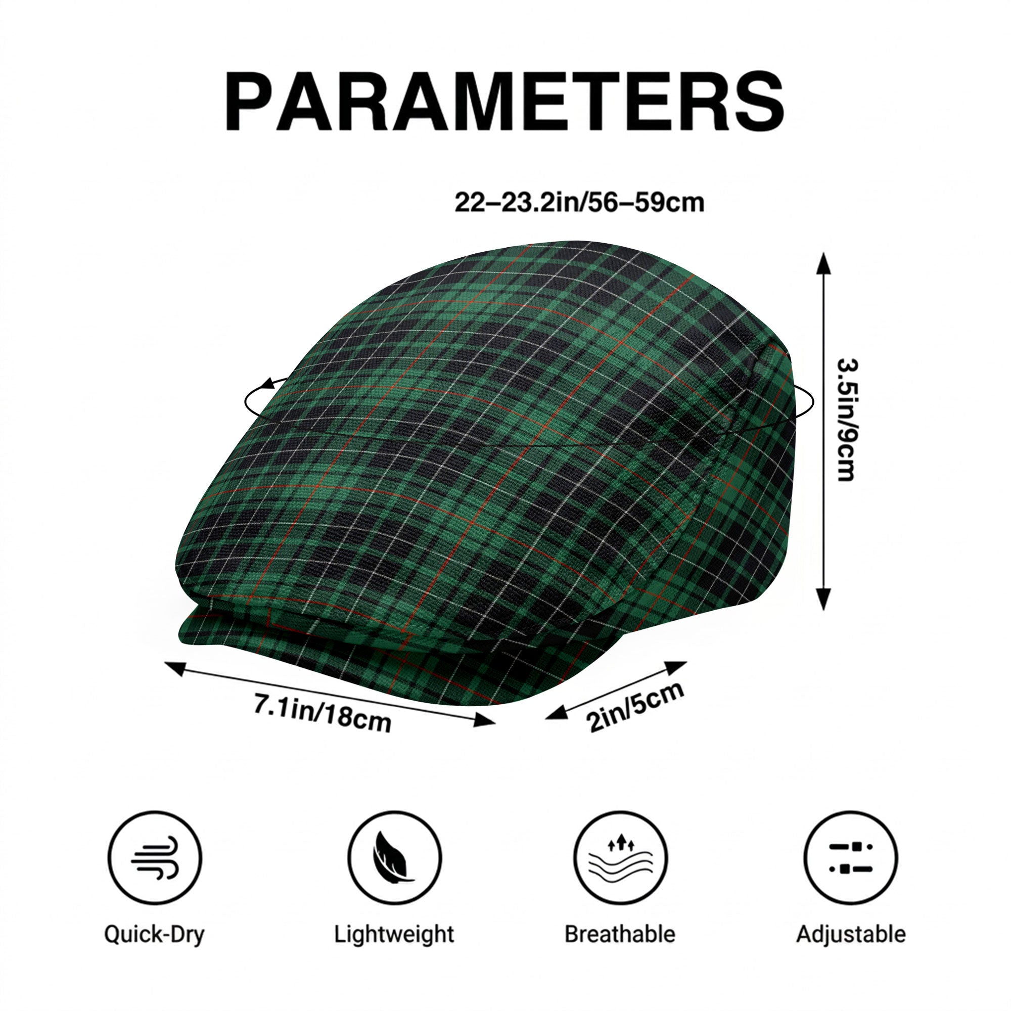 MacAulay Hunting Ancient Tartan Flat Caps