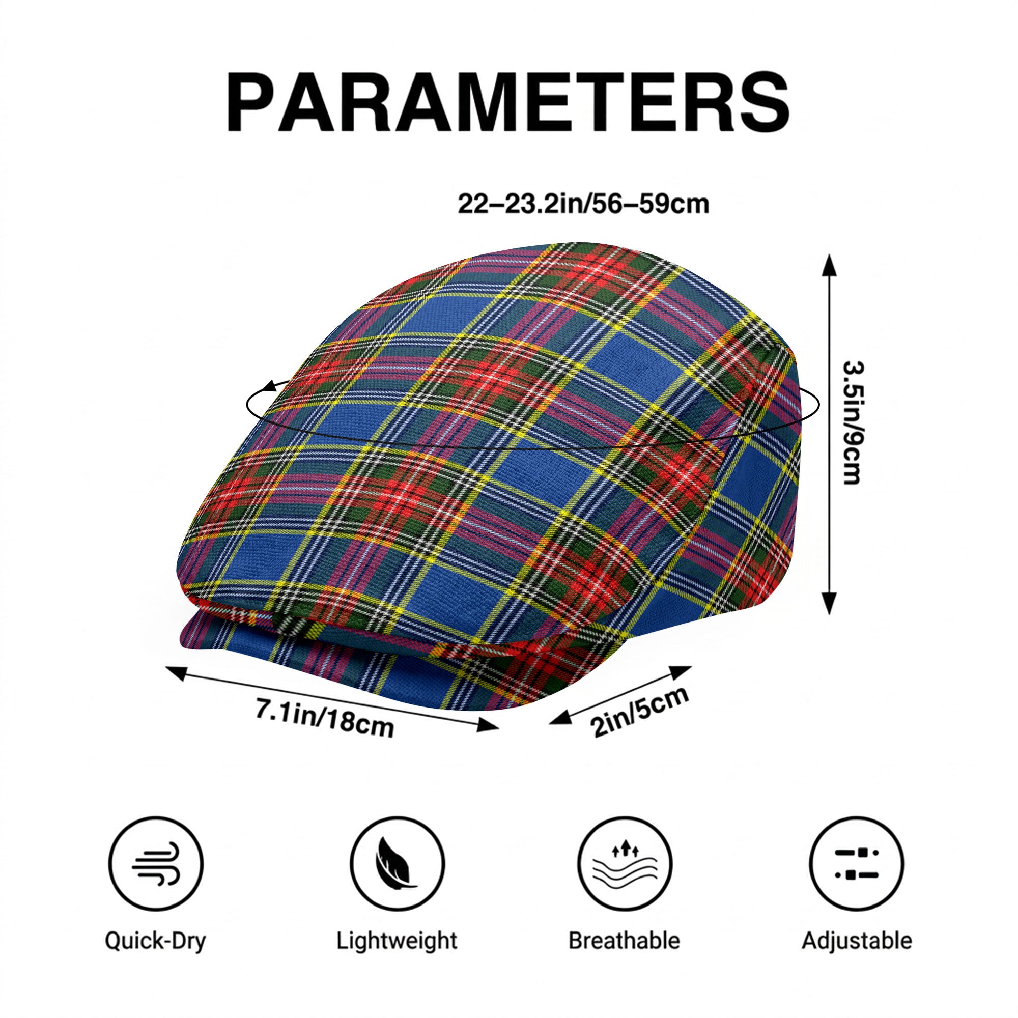 MacBeth Modern Tartan Flat Caps