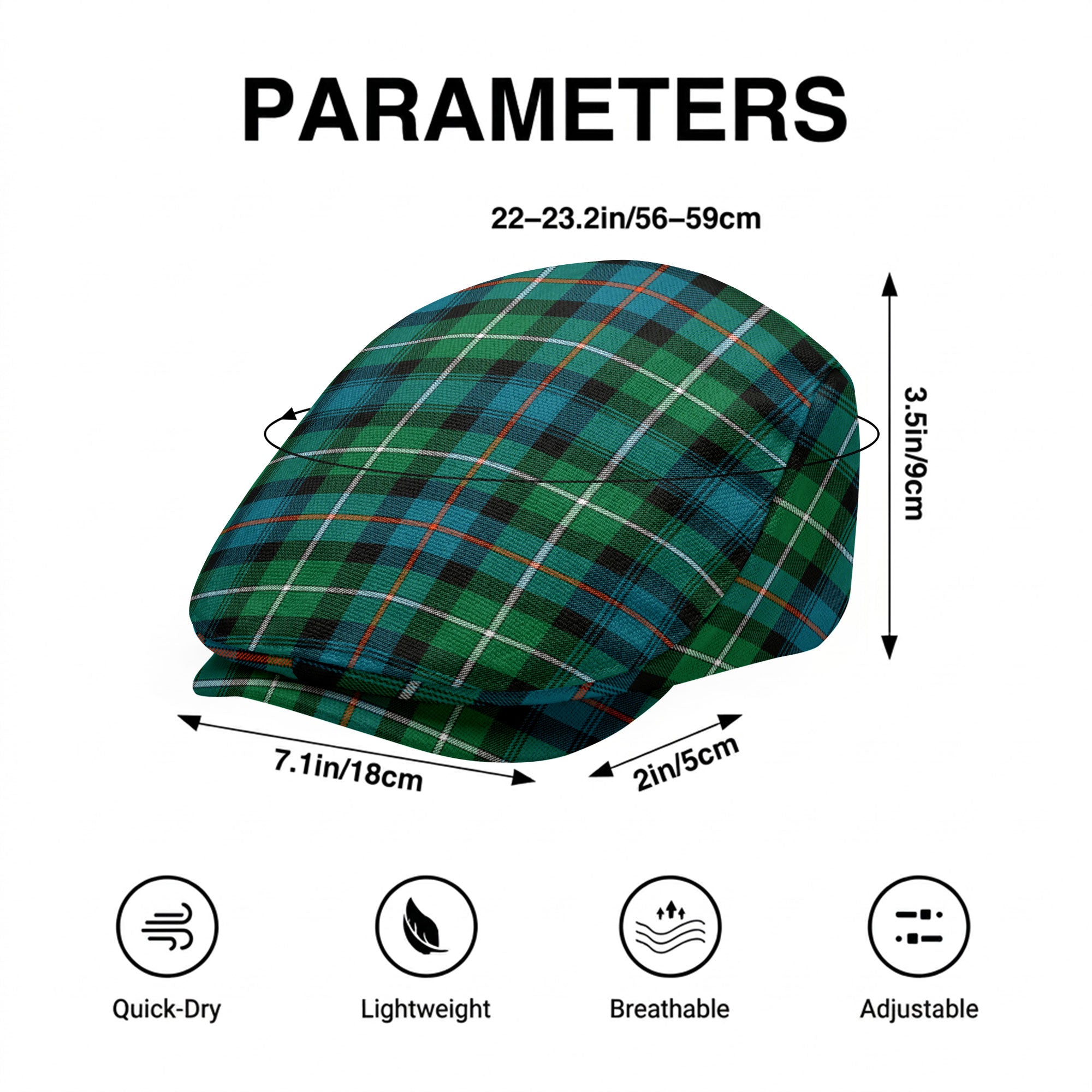 MacKenzie Ancient Tartan Flat Caps