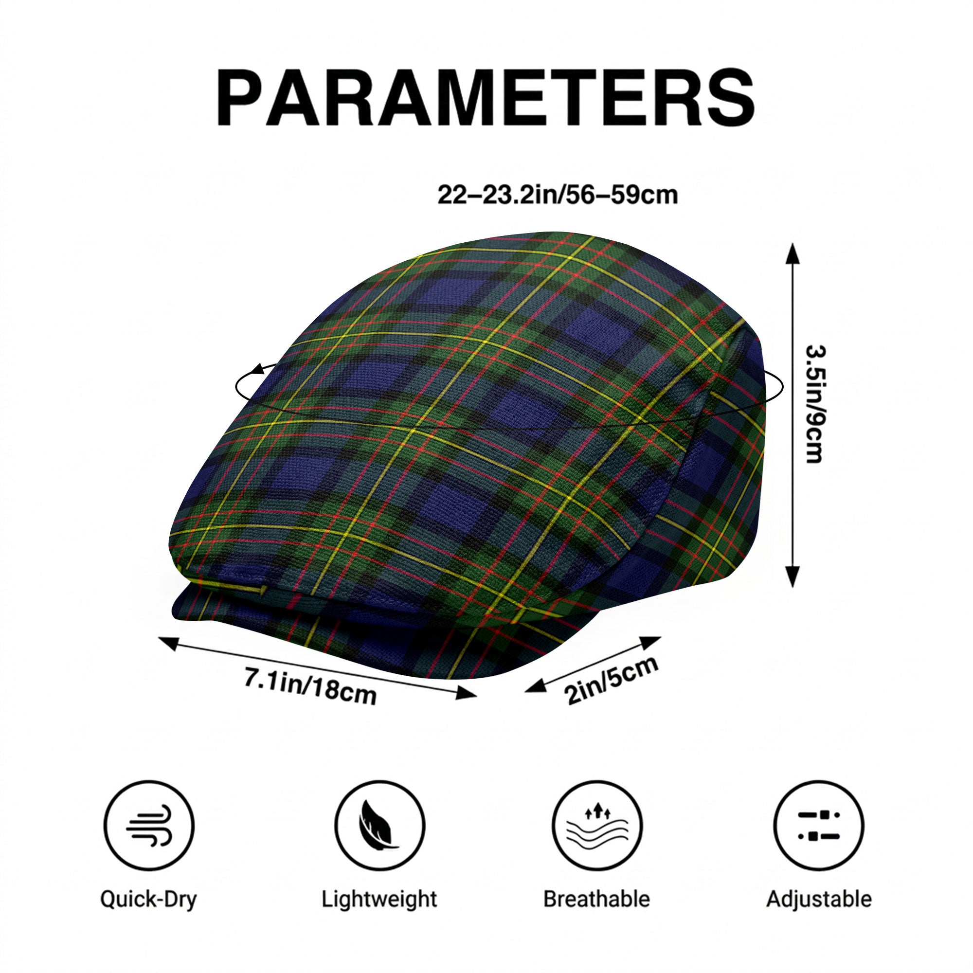MacLaren Modern Tartan Flat Caps