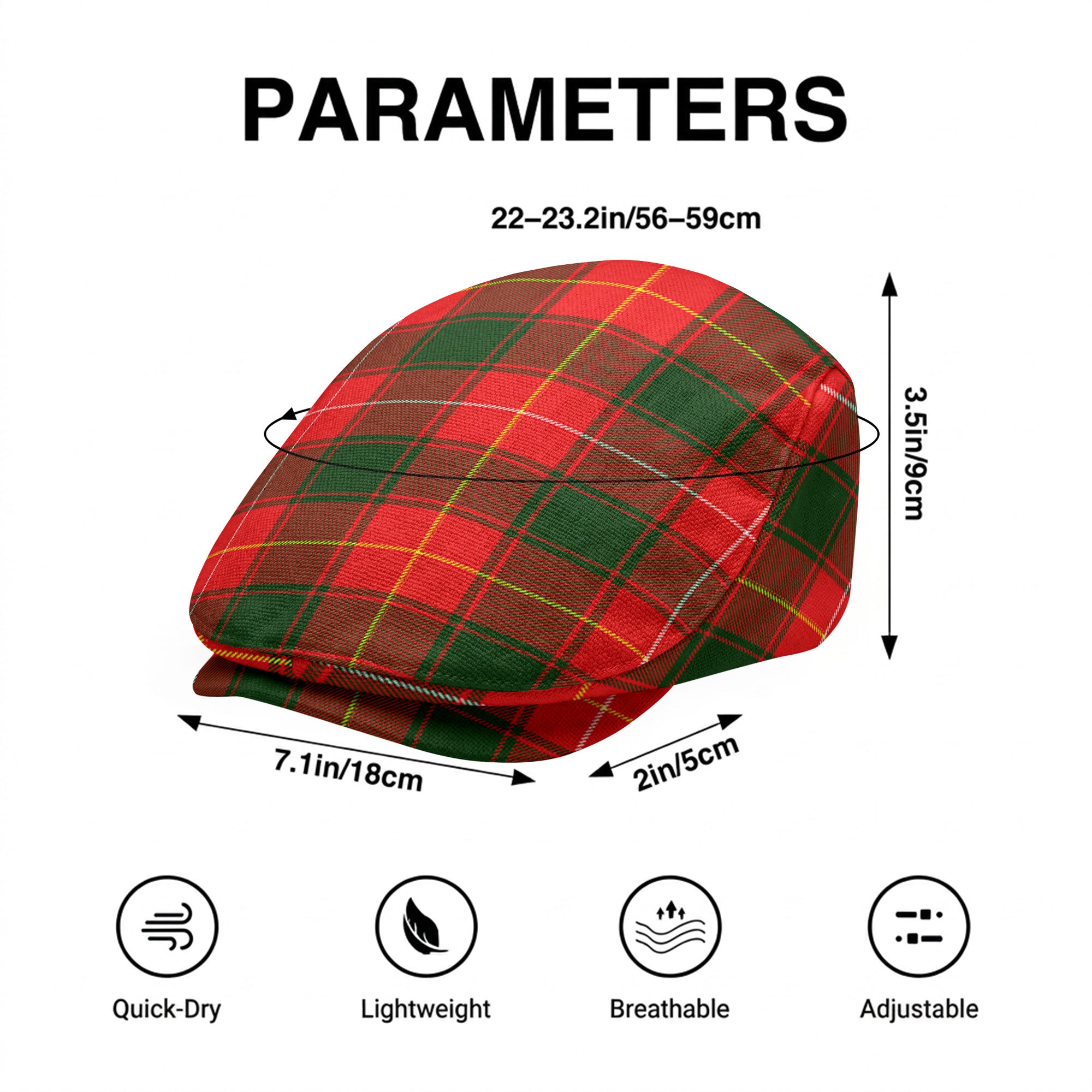 MacPhee Modern Tartan Flat Caps