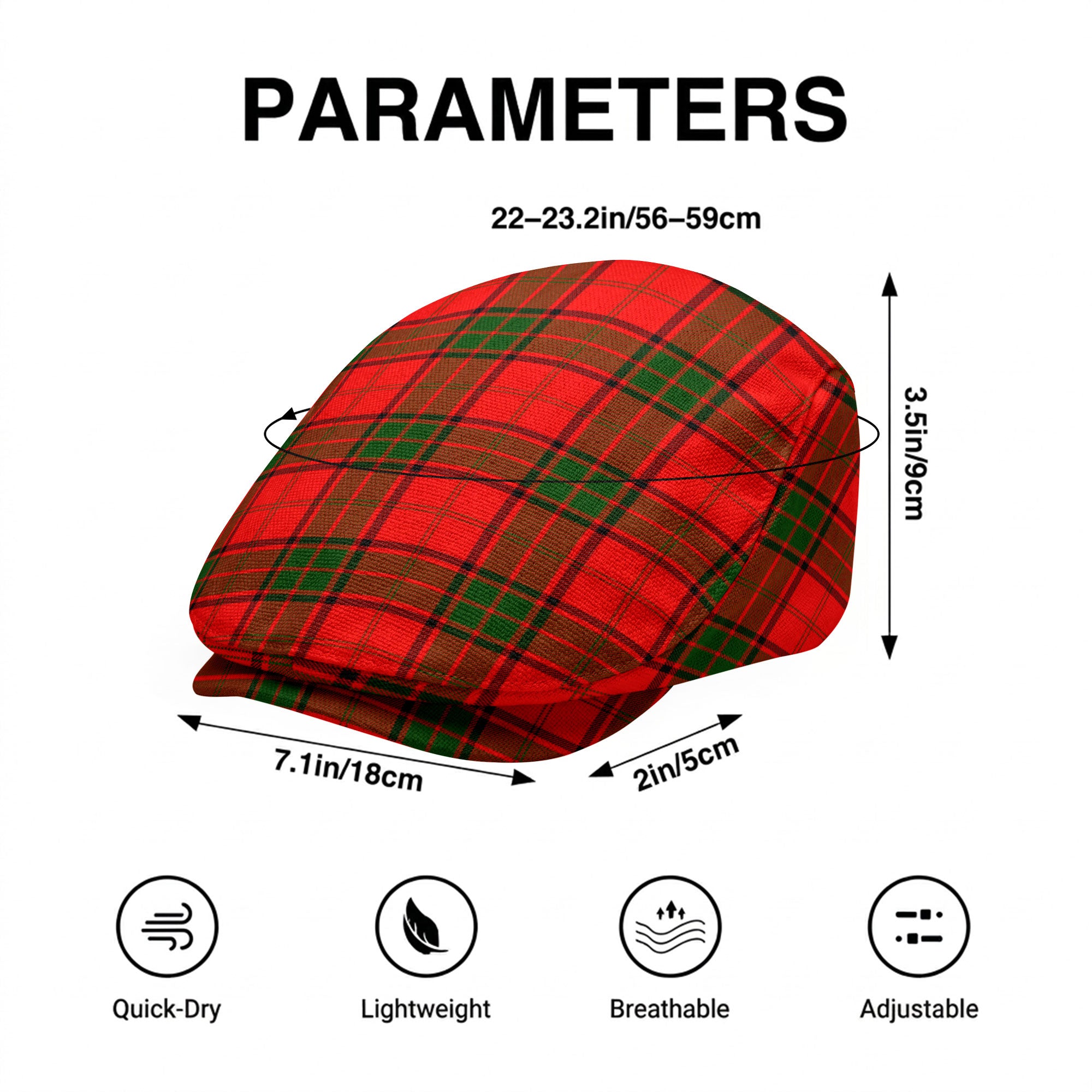Maxtone Tartan Flat Caps