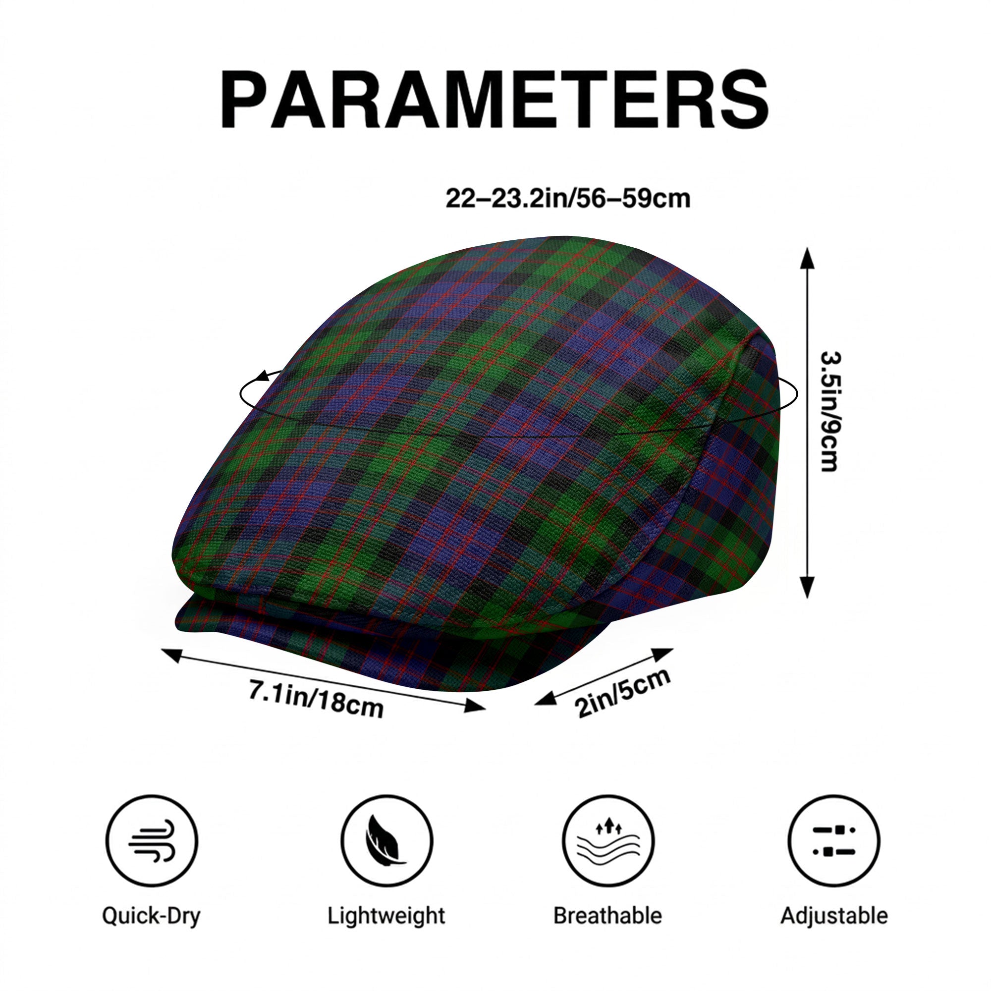 McDonald Tartan Flat Caps