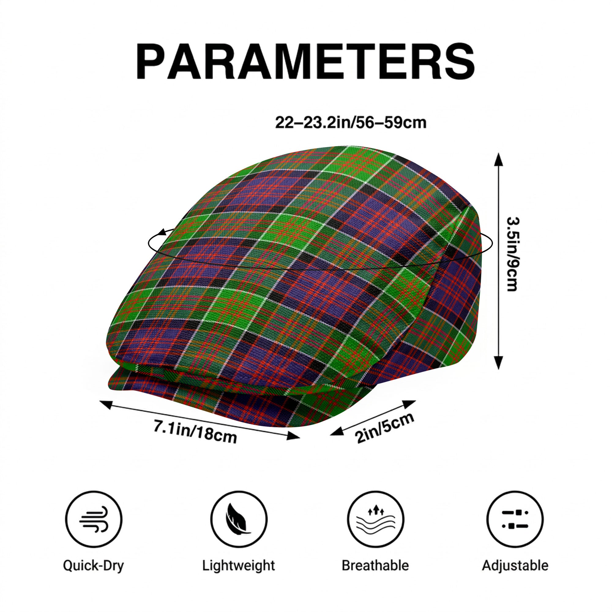 McDonald (Clan Ranald) Tartan Flat Caps