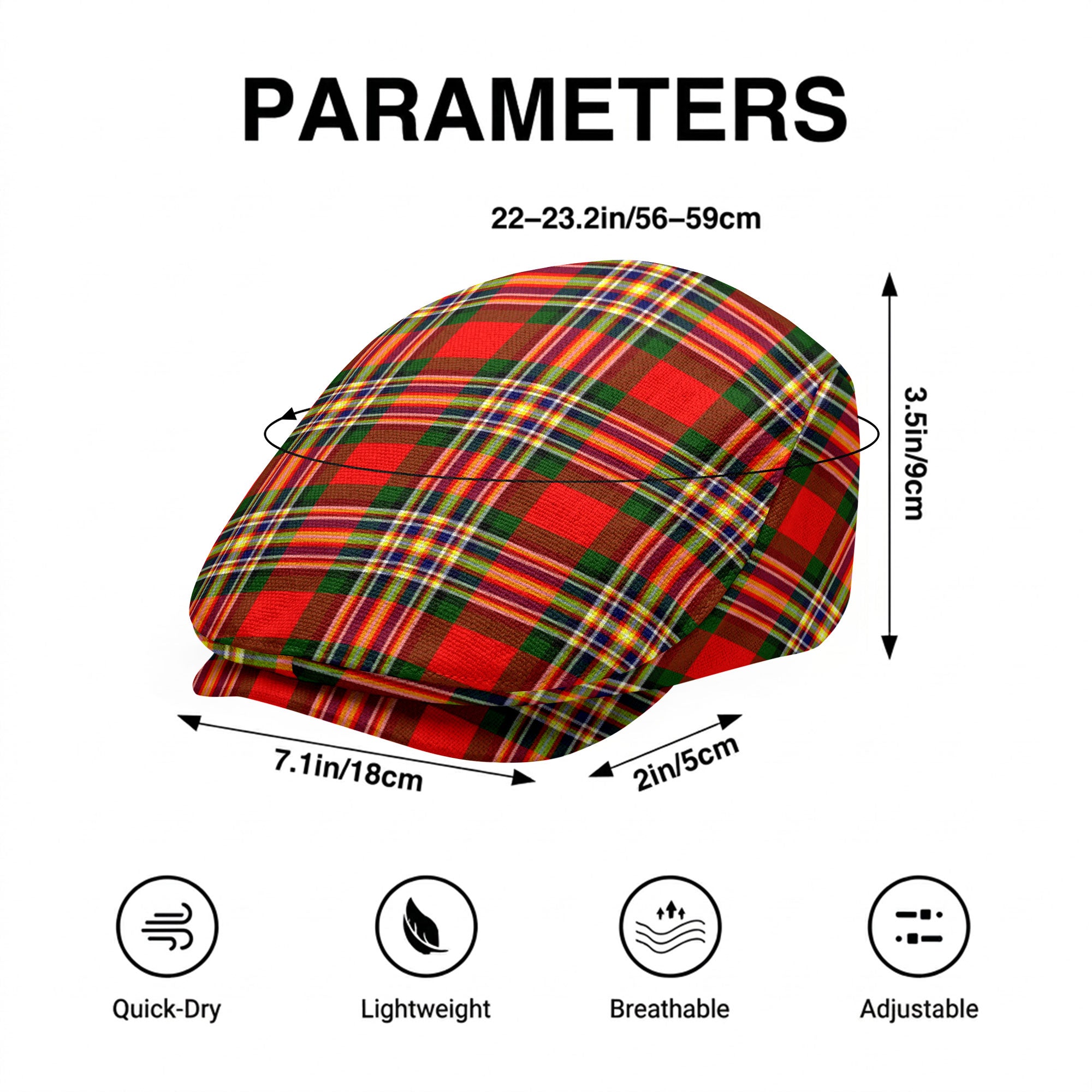 McGill Modern Tartan Flat Caps