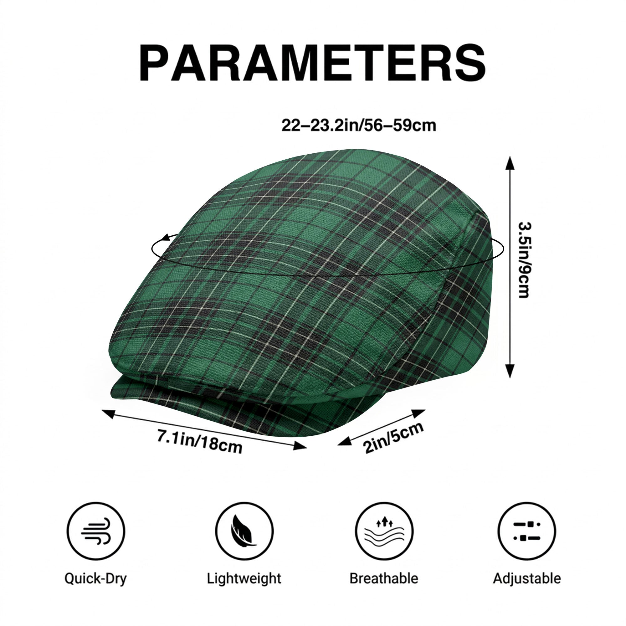 McLean Hunting Ancient Tartan Flat Caps