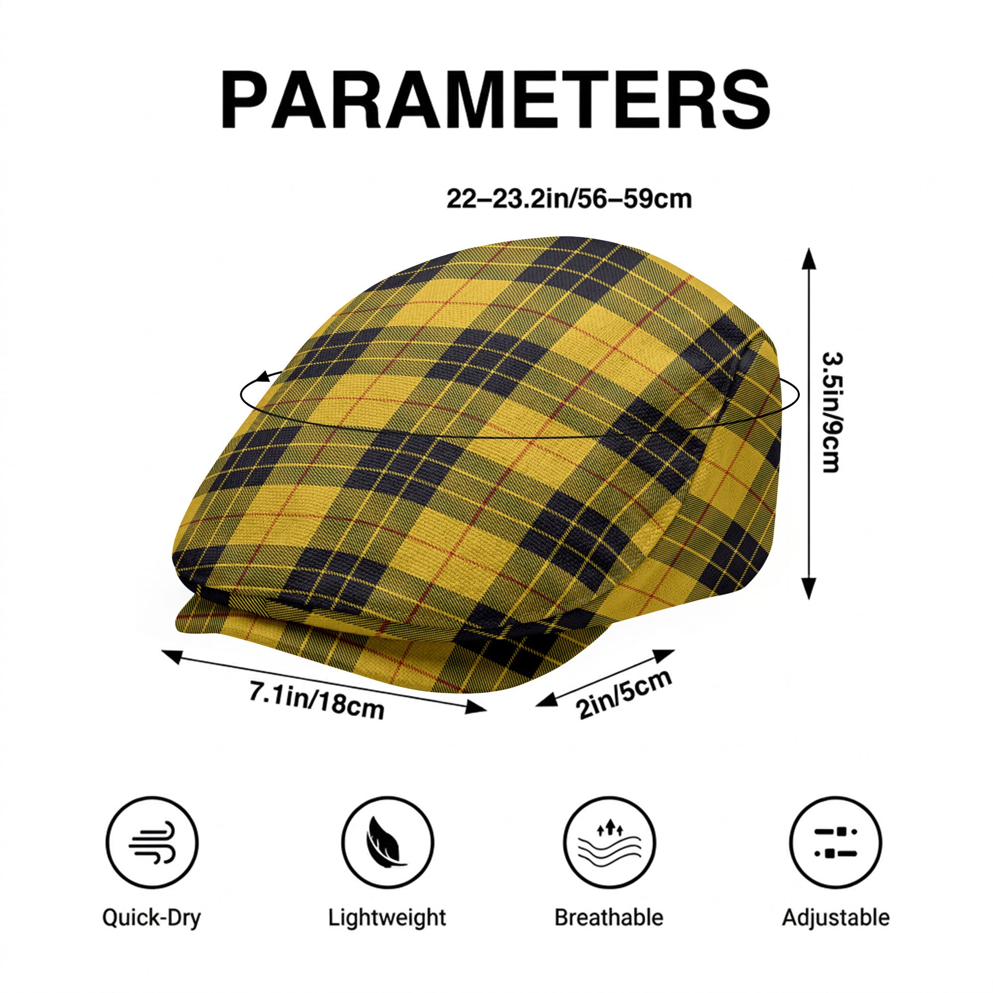 McLeod of Lewis Ancient Tartan Flat Caps