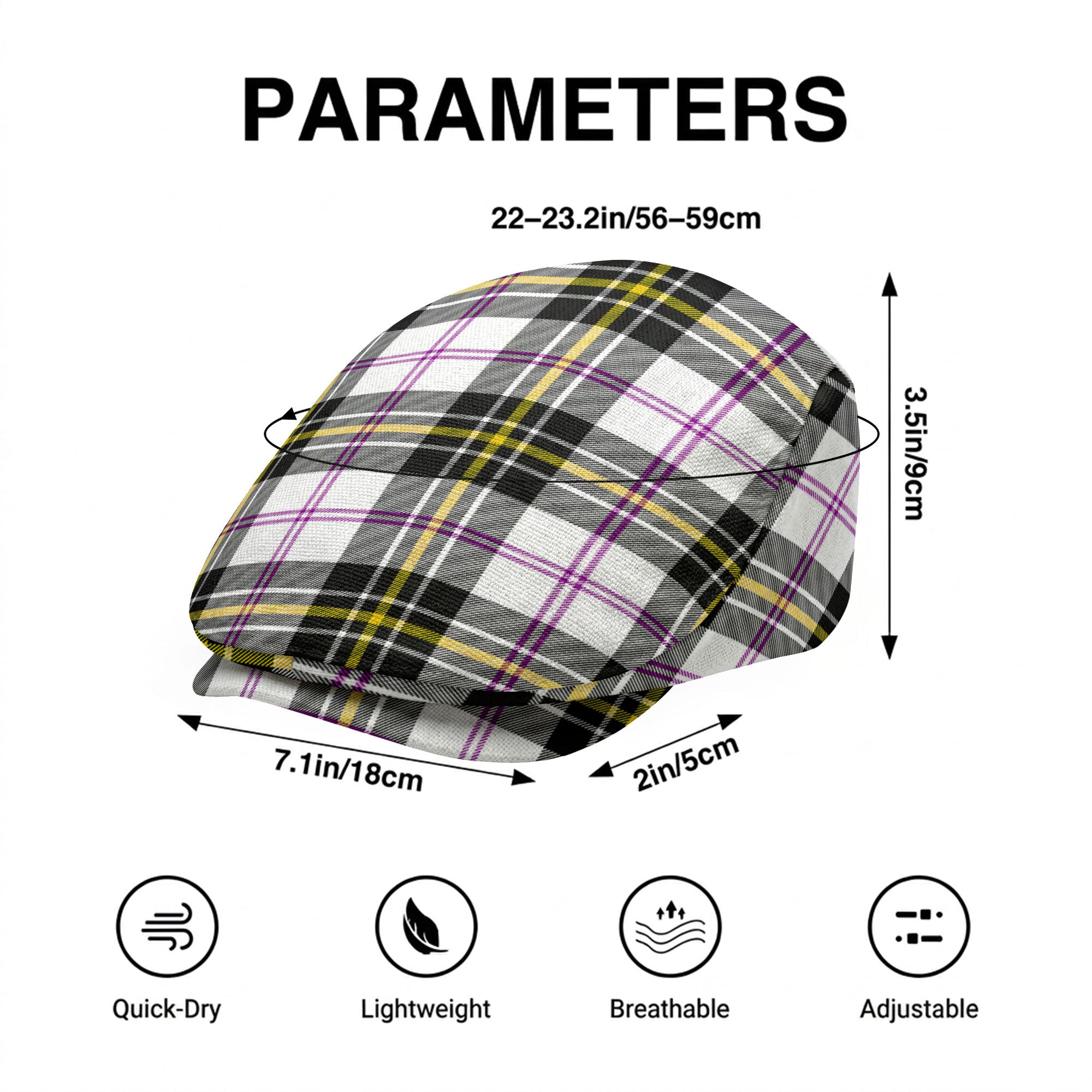 McPherson Dress Modern Tartan Flat Caps