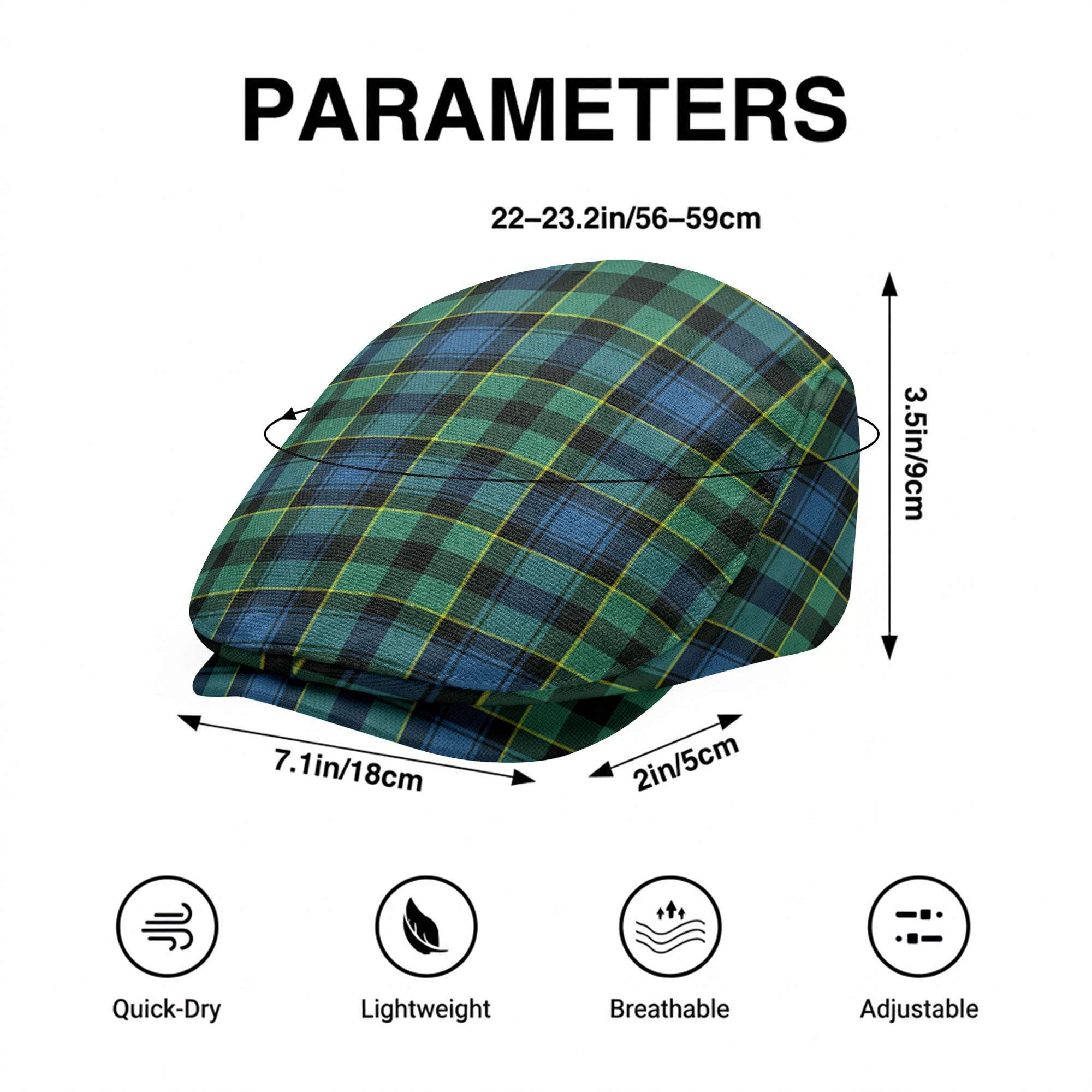 Mowat Ancient Tartan Flat Caps