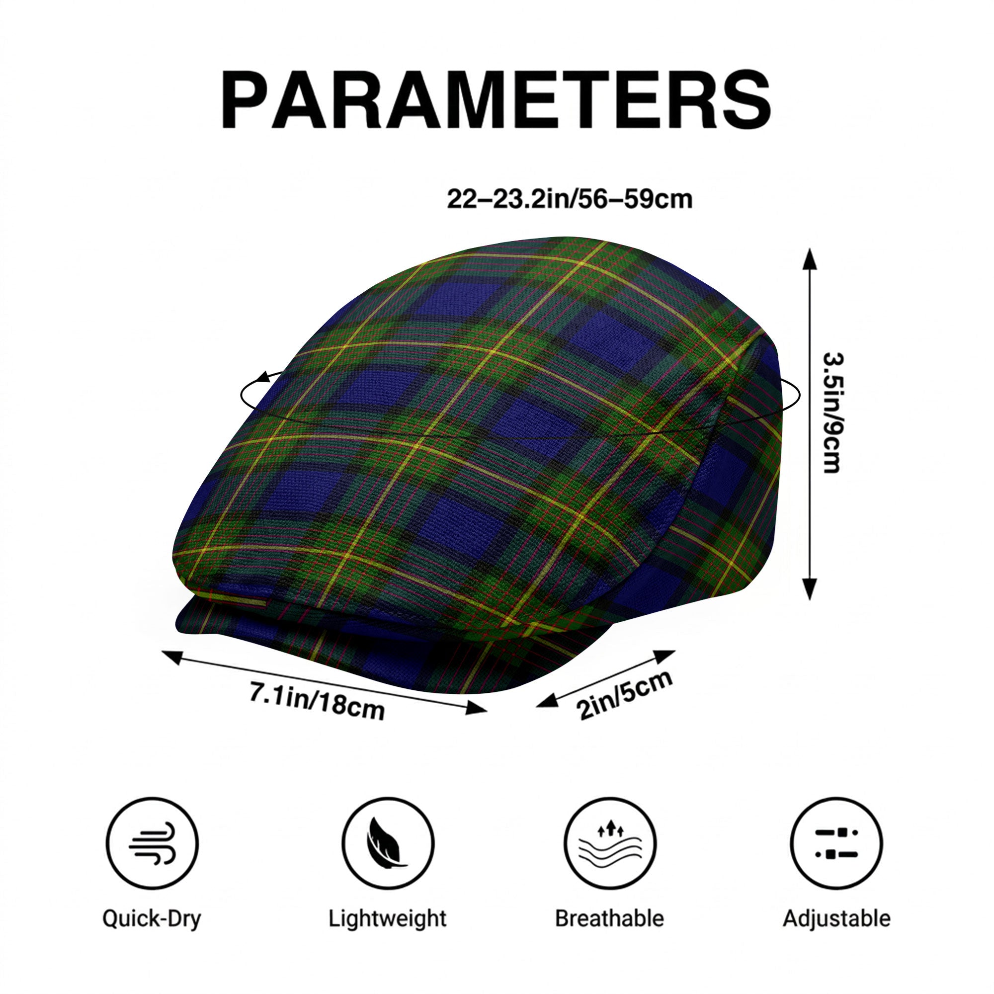 Muir Tartan Flat Caps