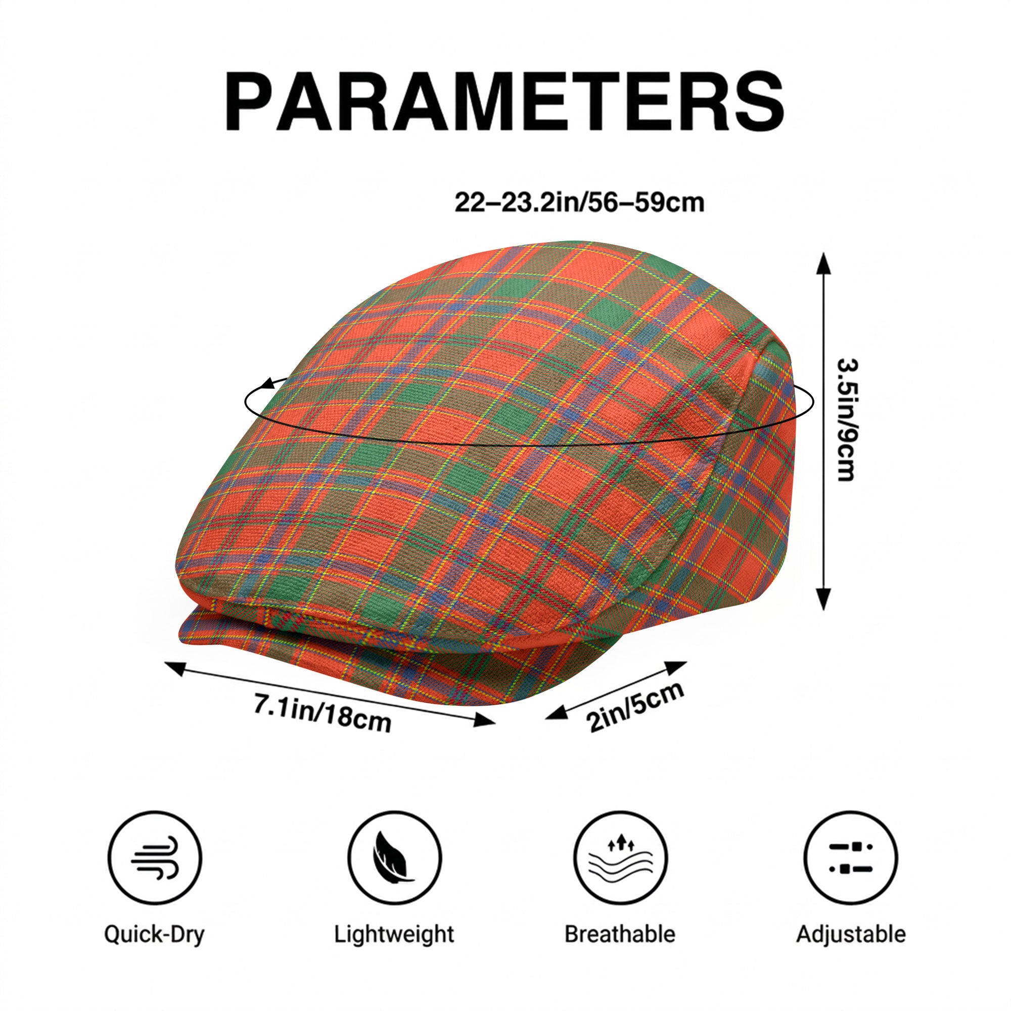 Munro Ancient Tartan Flat Caps