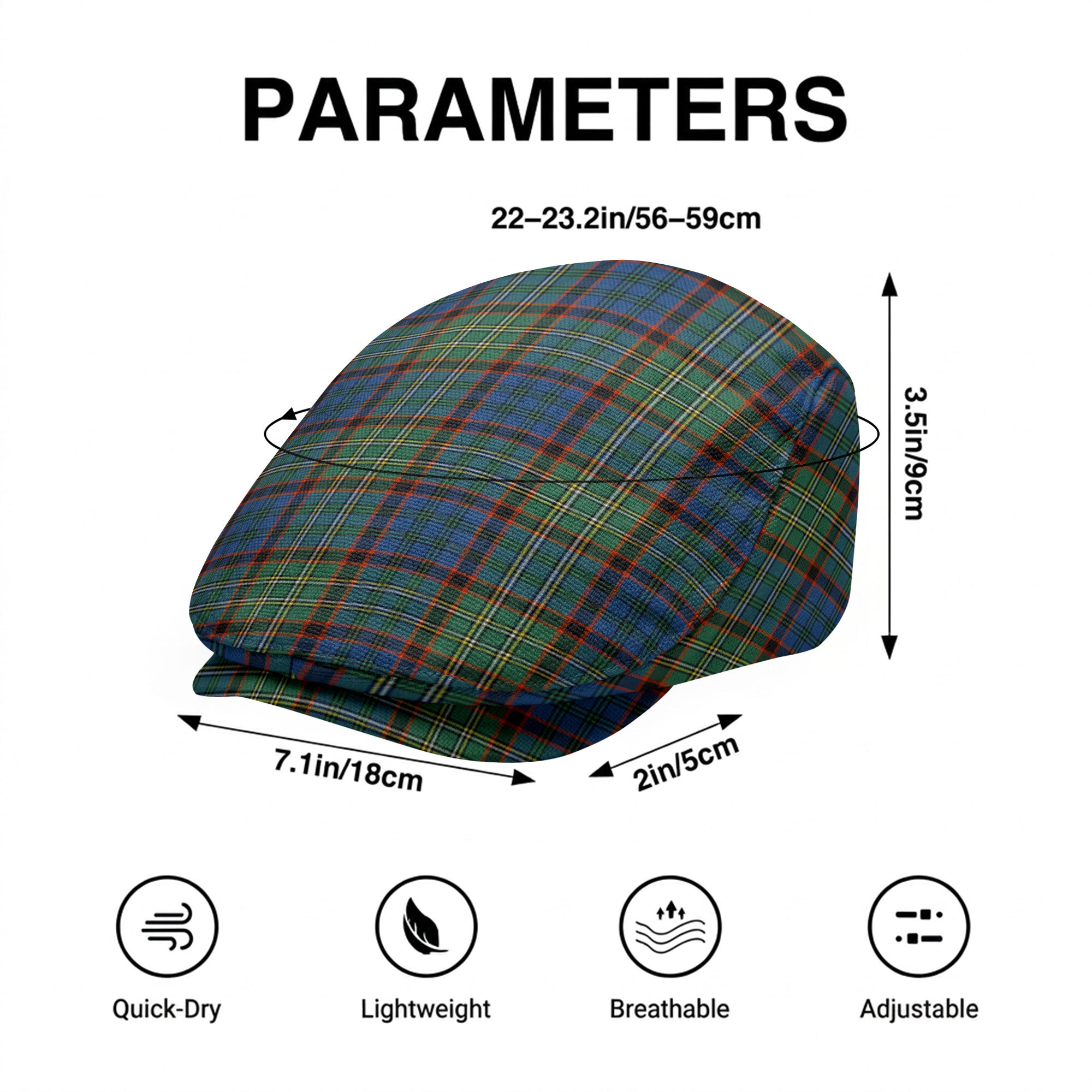 Nicolson Hunting Ancient Tartan Flat Caps