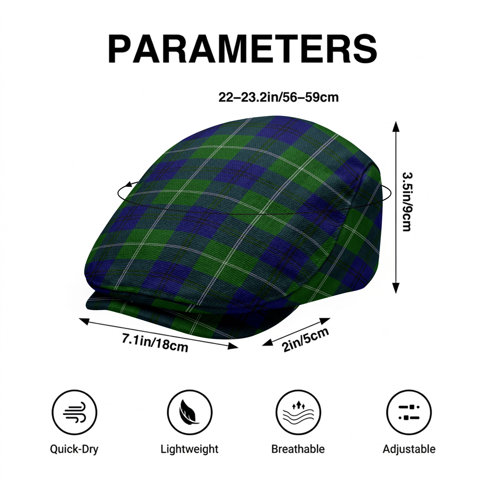 Oliphant Modern Tartan Flat Caps