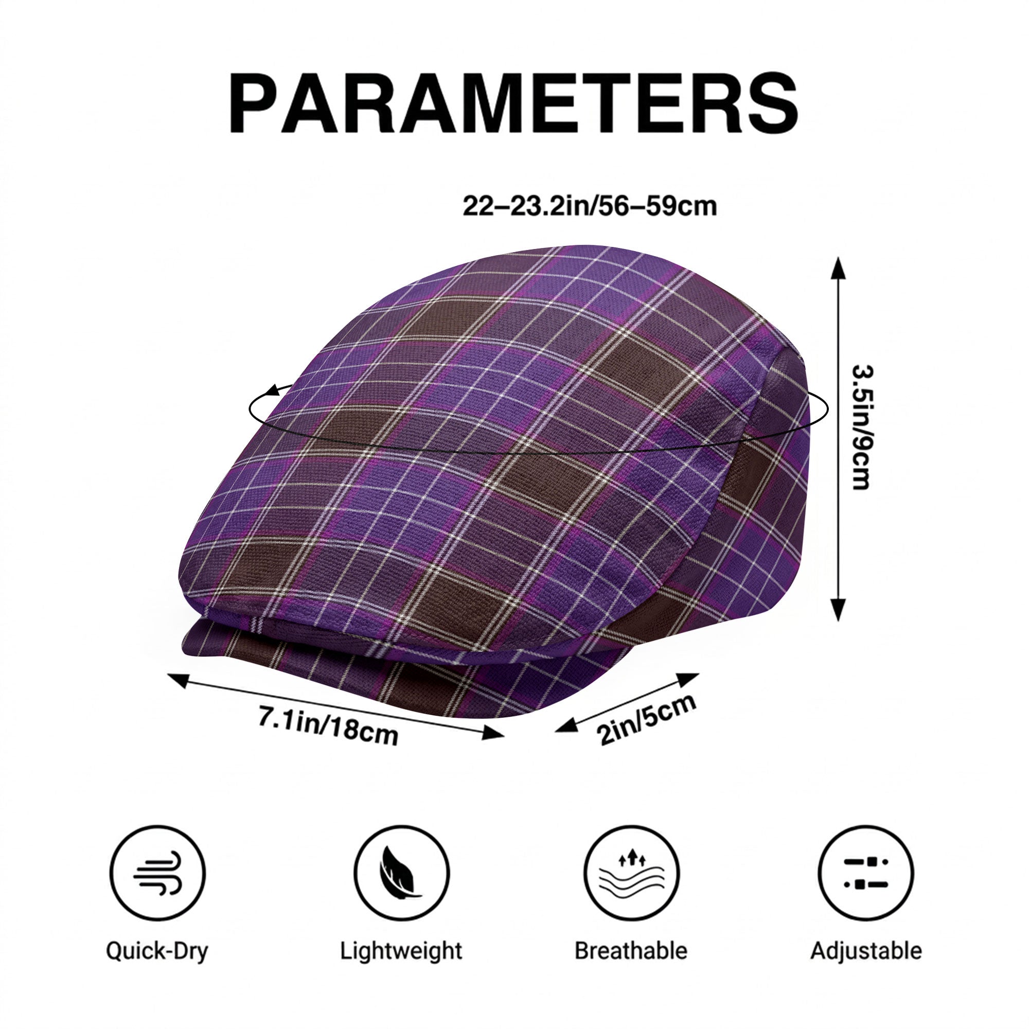 Phillips Tartan Flat Caps
