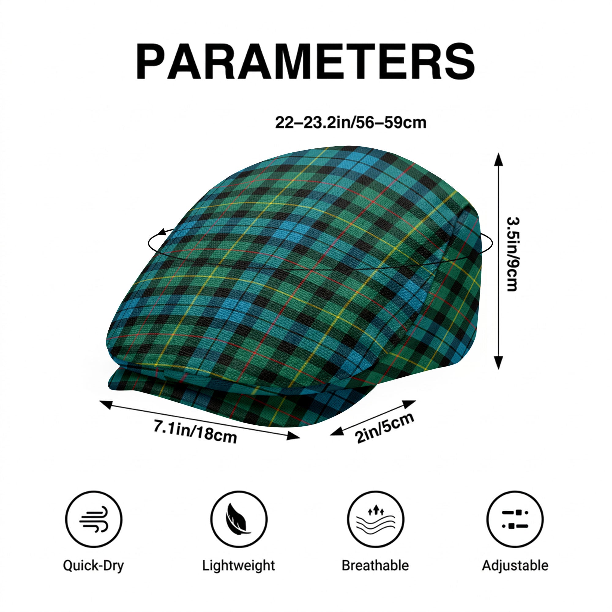 Rollo Ancient Tartan Flat Caps