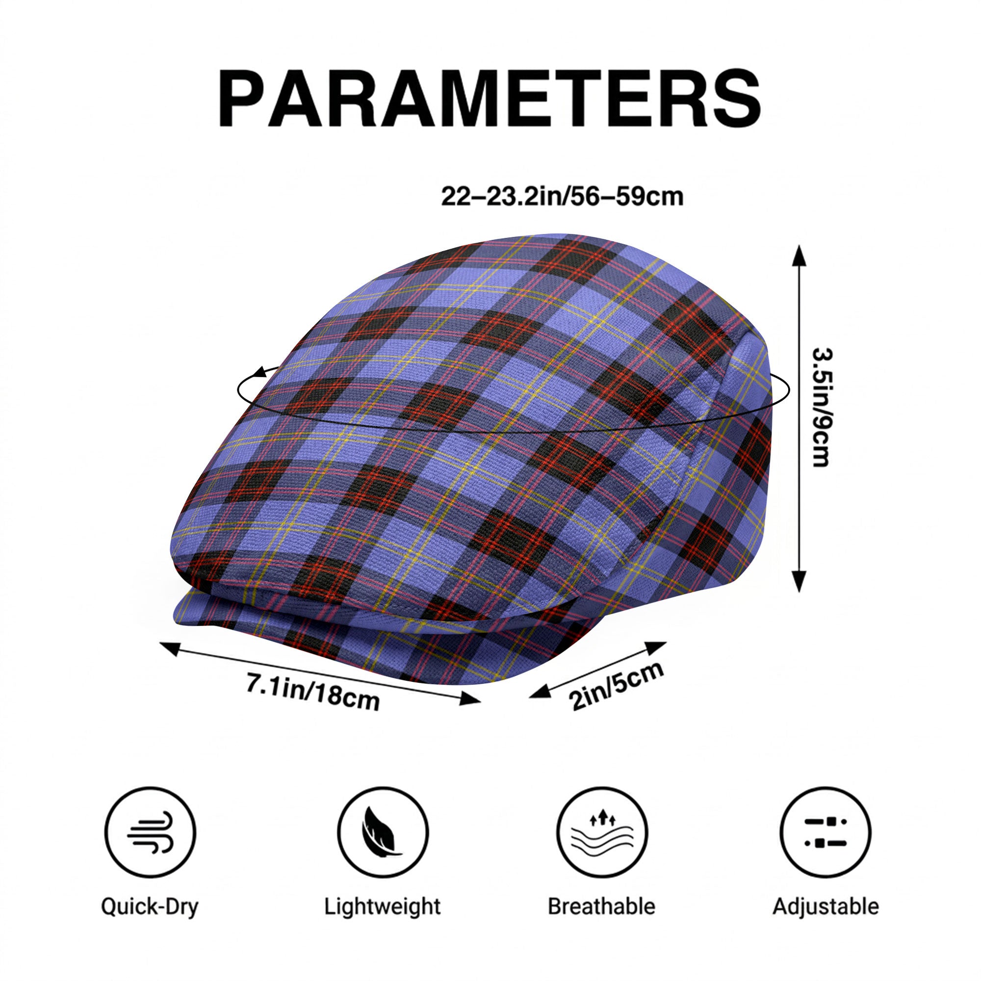 Rutherford Tartan Flat Caps