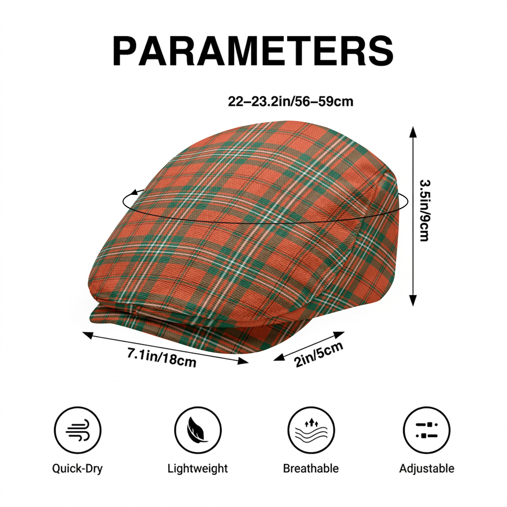 Scott Ancient Tartan Flat Caps