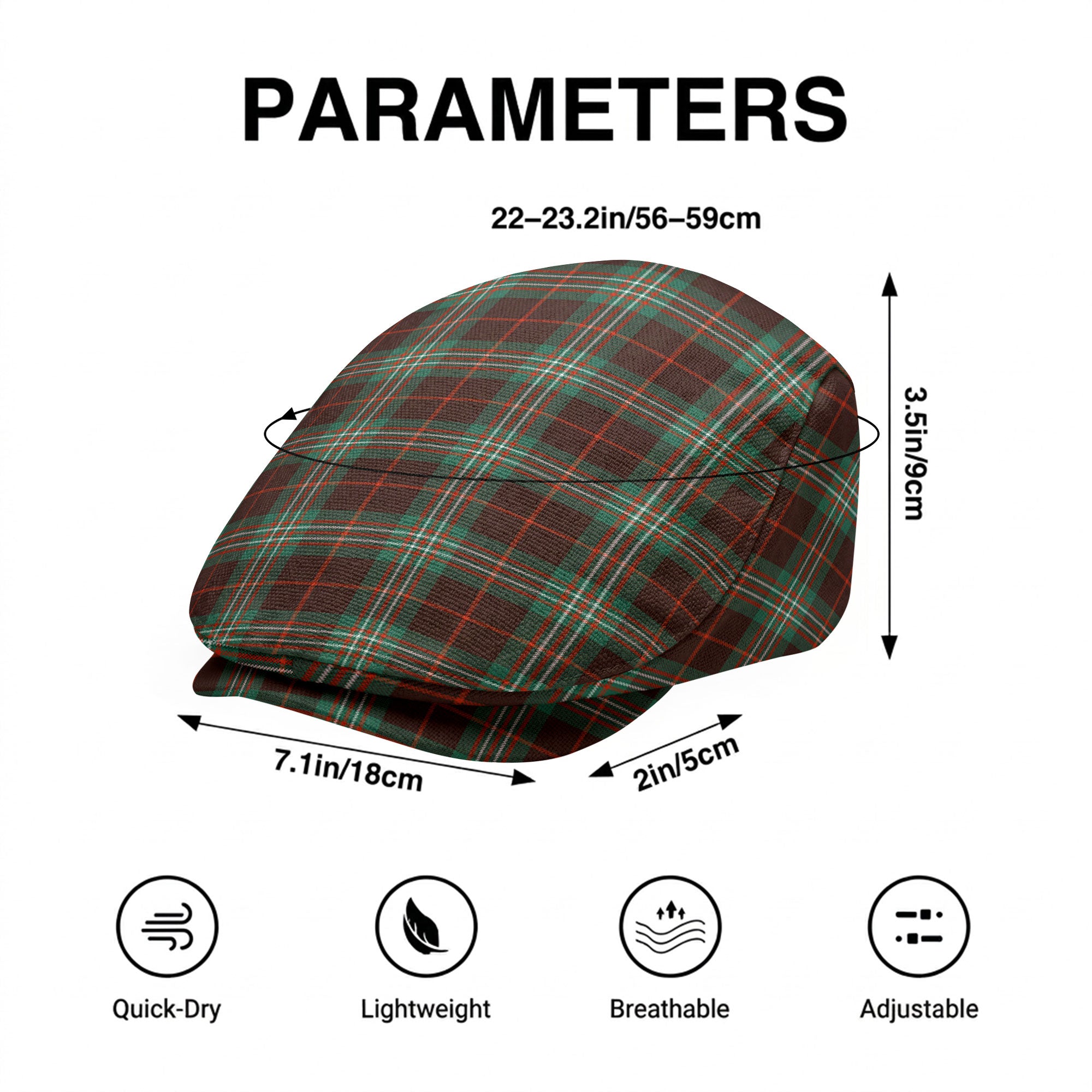 Scott Brown Ancient Tartan Flat Caps