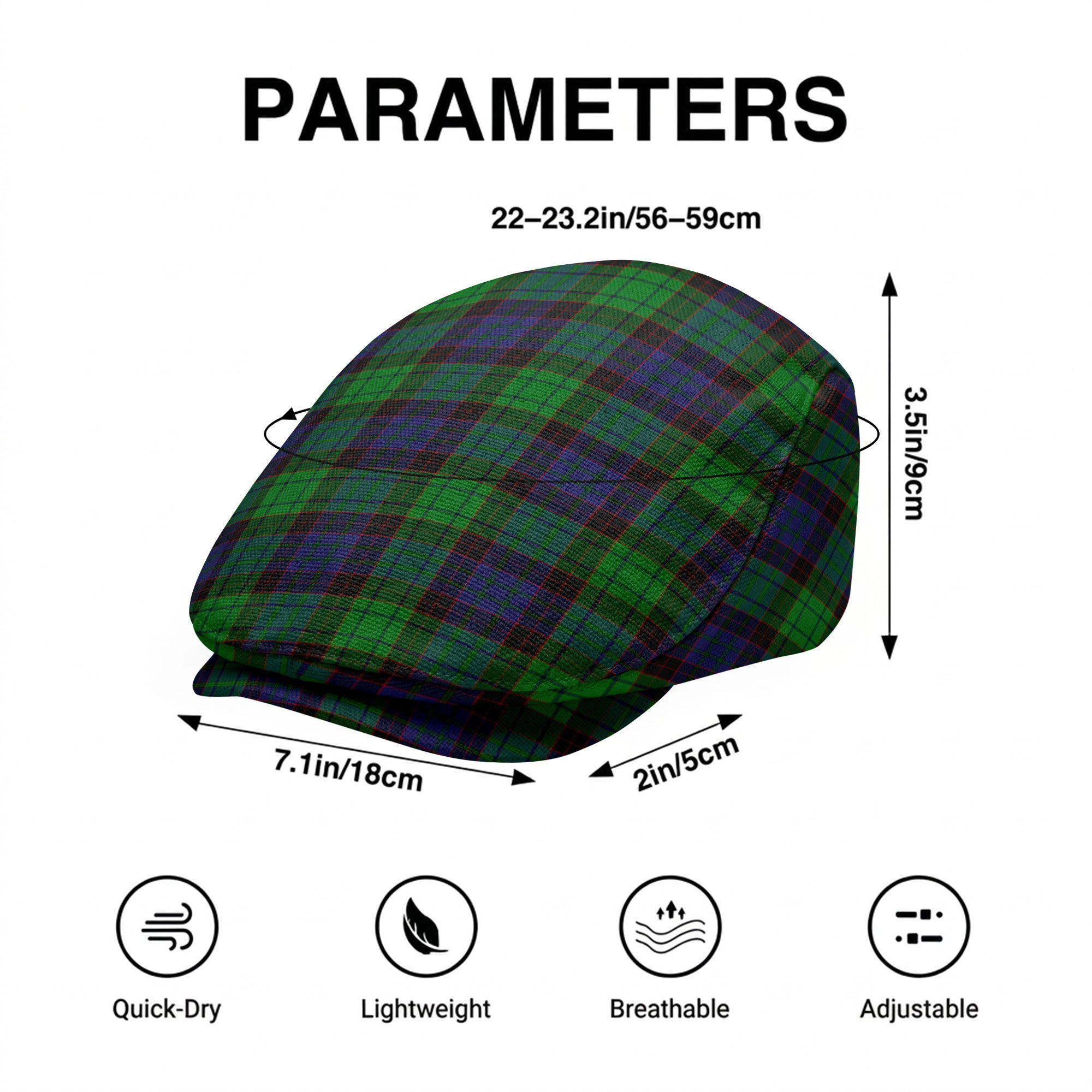 Stewart Old Modern Tartan Flat Caps