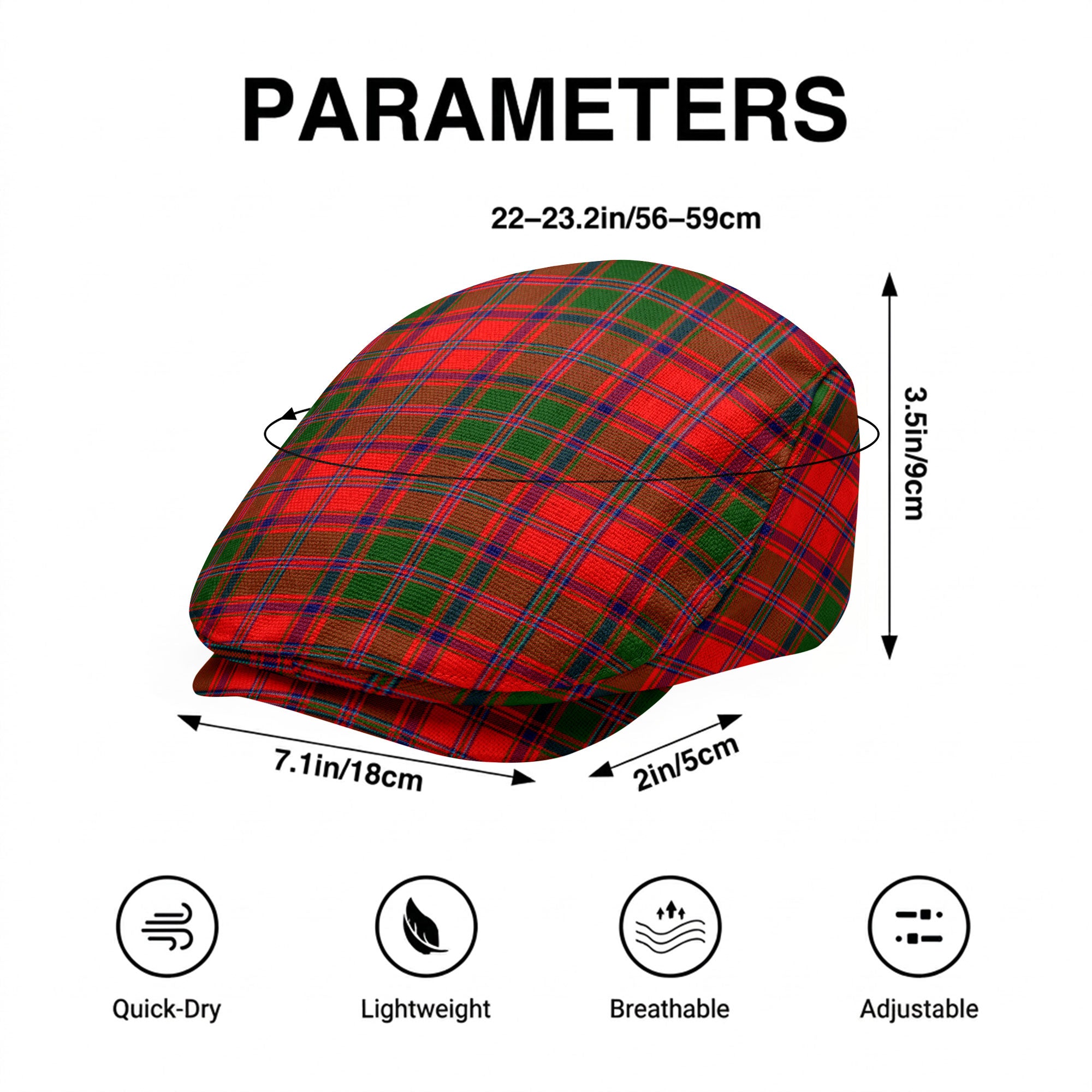 Stewart of Appin Modern Tartan Flat Caps