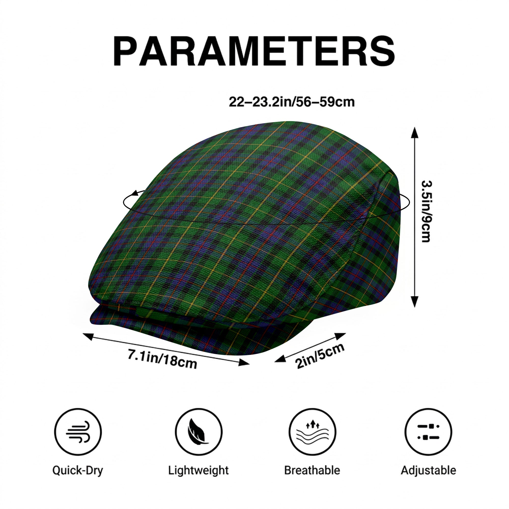Tait Tartan Flat Caps