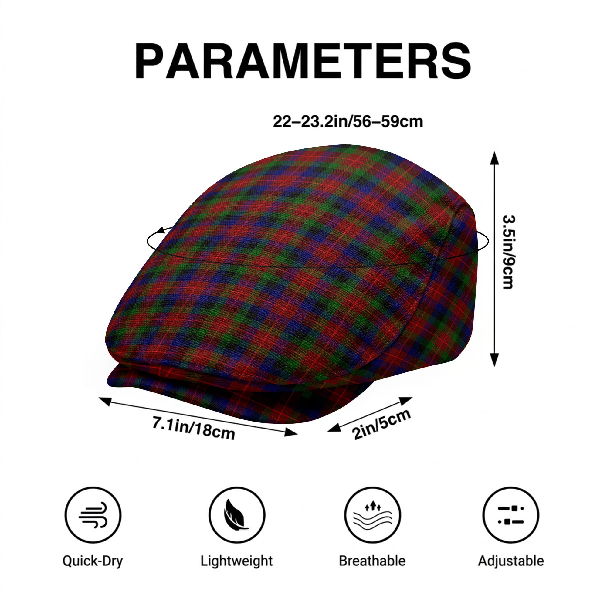 Tennant Tartan Flat Caps