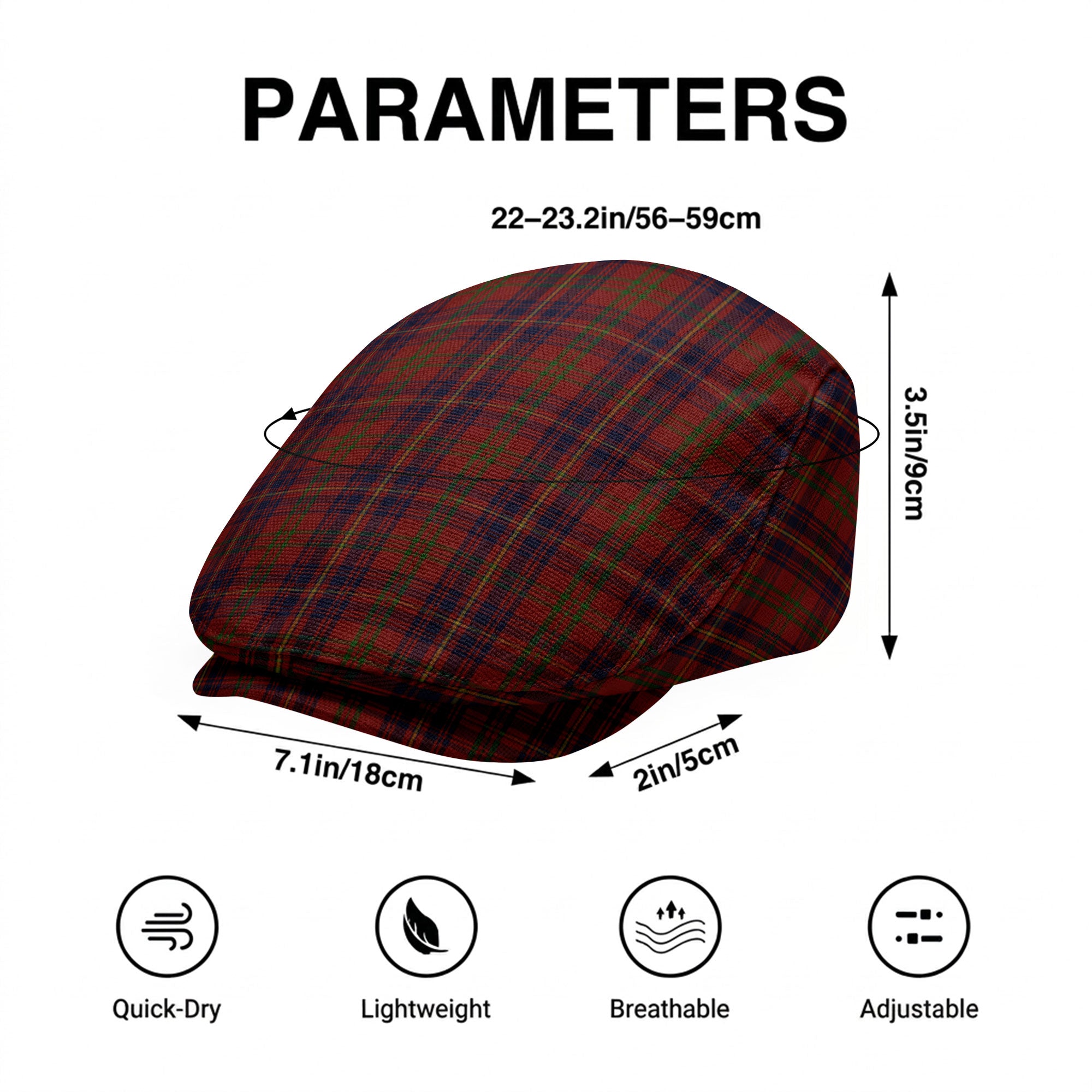 Walker Tartan Flat Caps