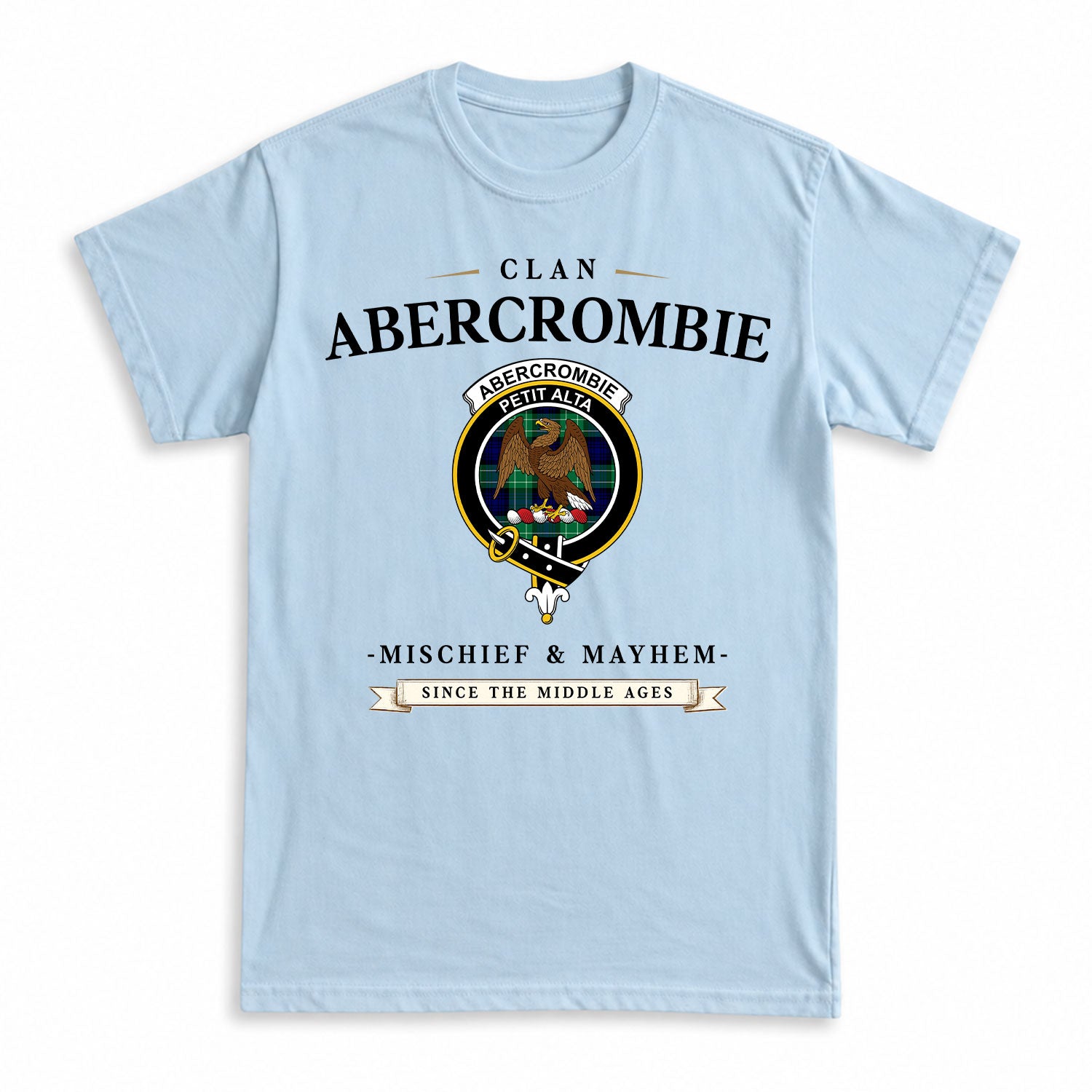 Abercrombie Tartan Crest Mischief and Mayhem T-shirt