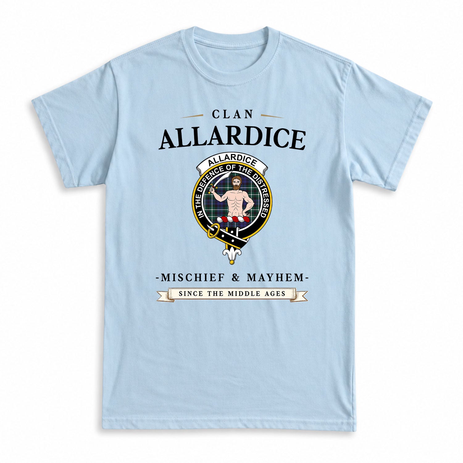 Allardice Tartan Crest Mischief and Mayhem T-shirt