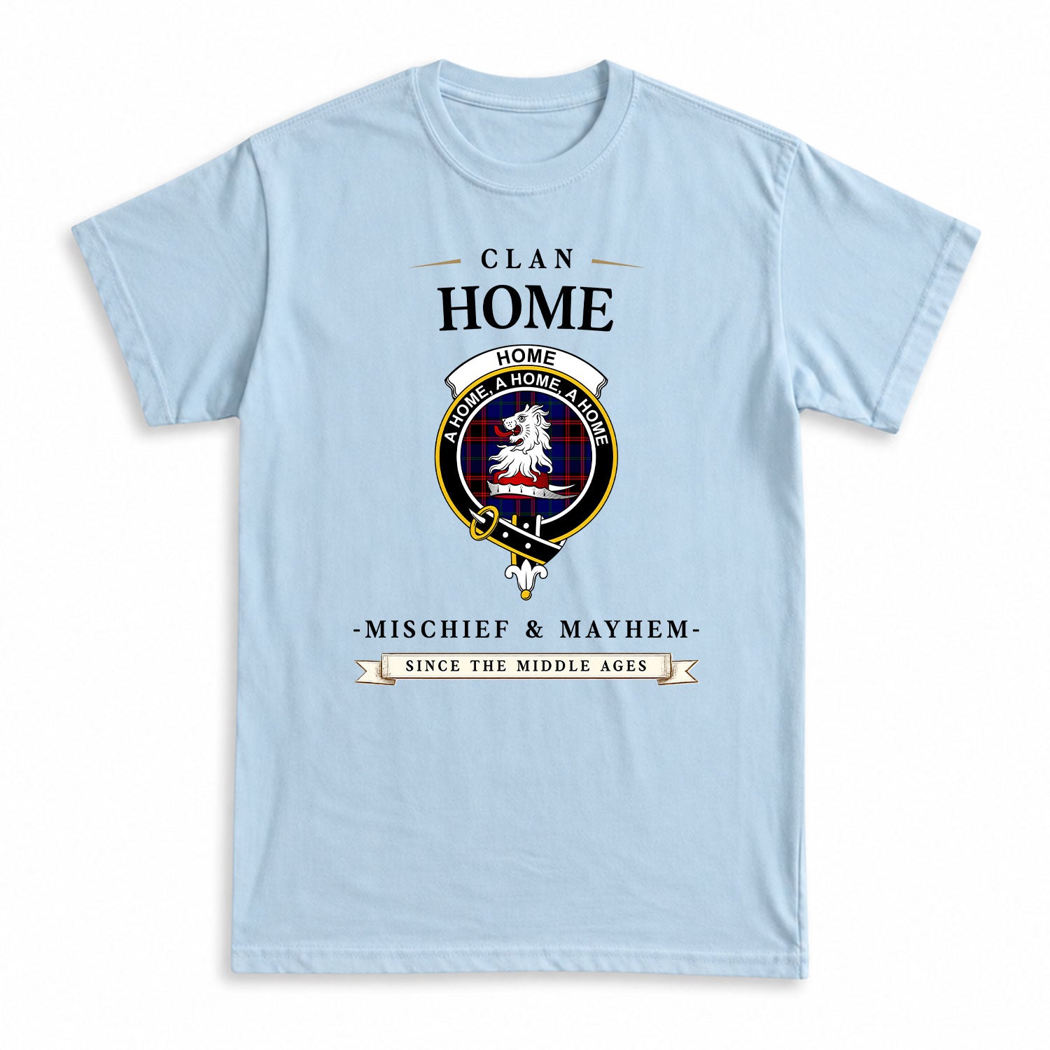 Home Modern Tartan Crest Mischief and Mayhem T-shirt