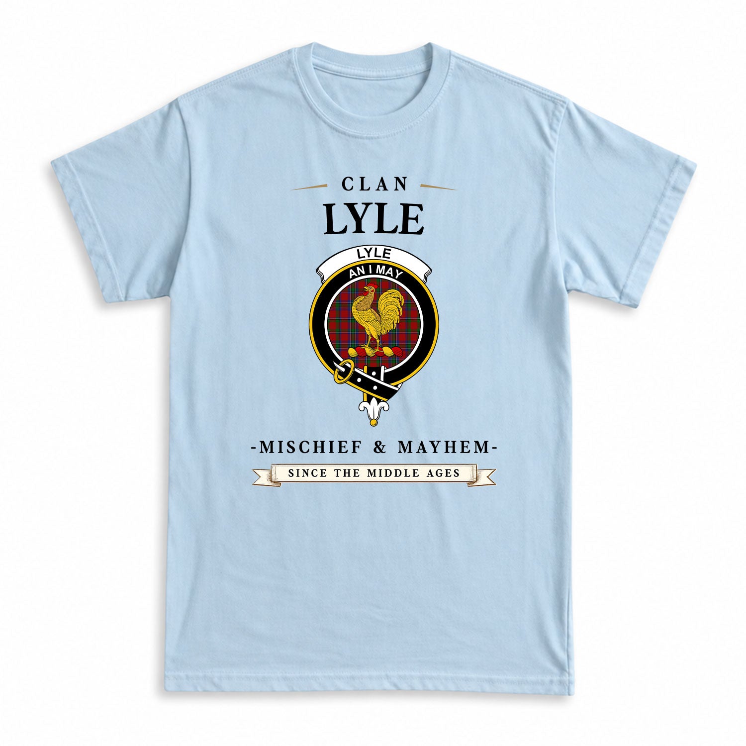 Lyle Tartan Crest Mischief and Mayhem T-shirt