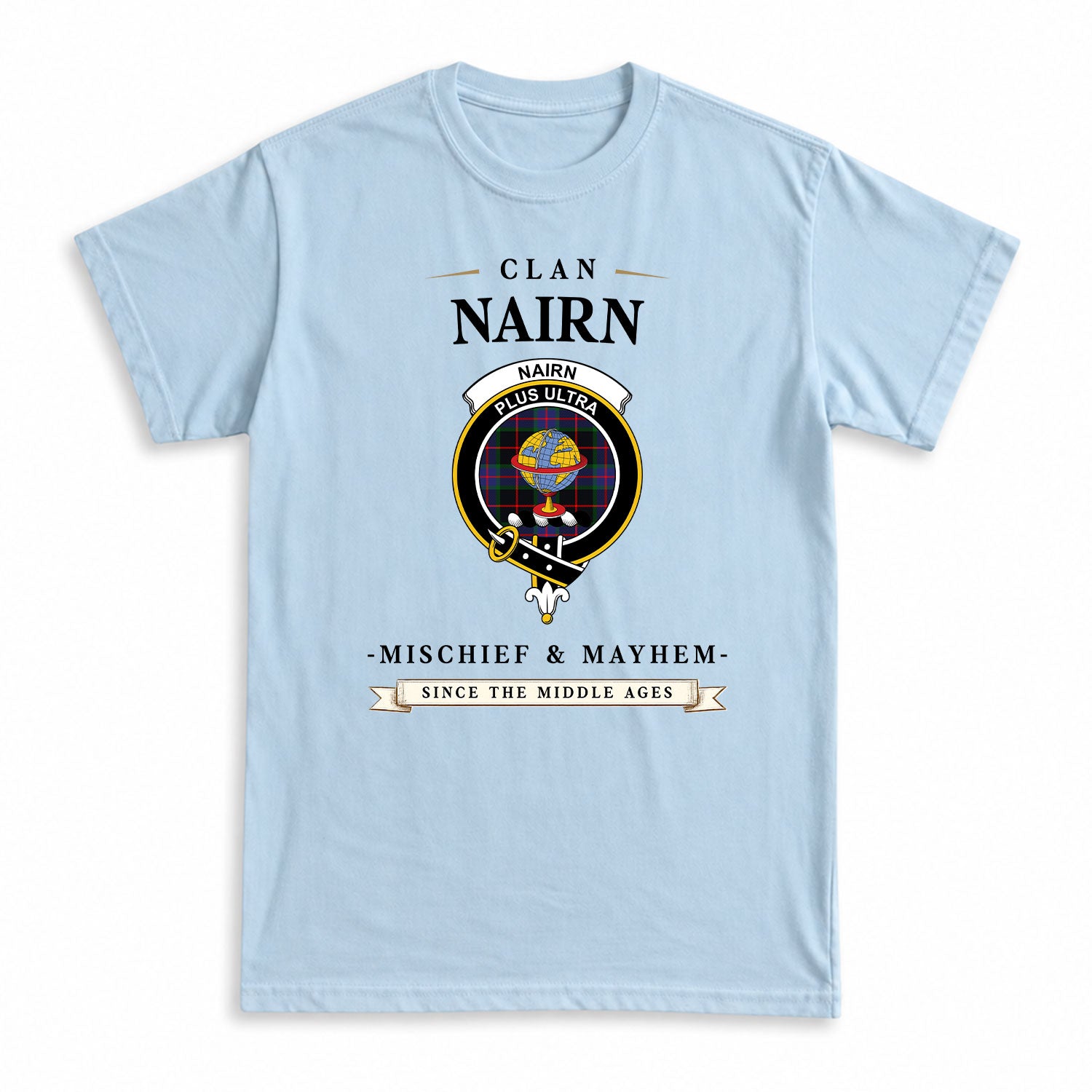 Nairn Tartan Crest Mischief and Mayhem T-shirt