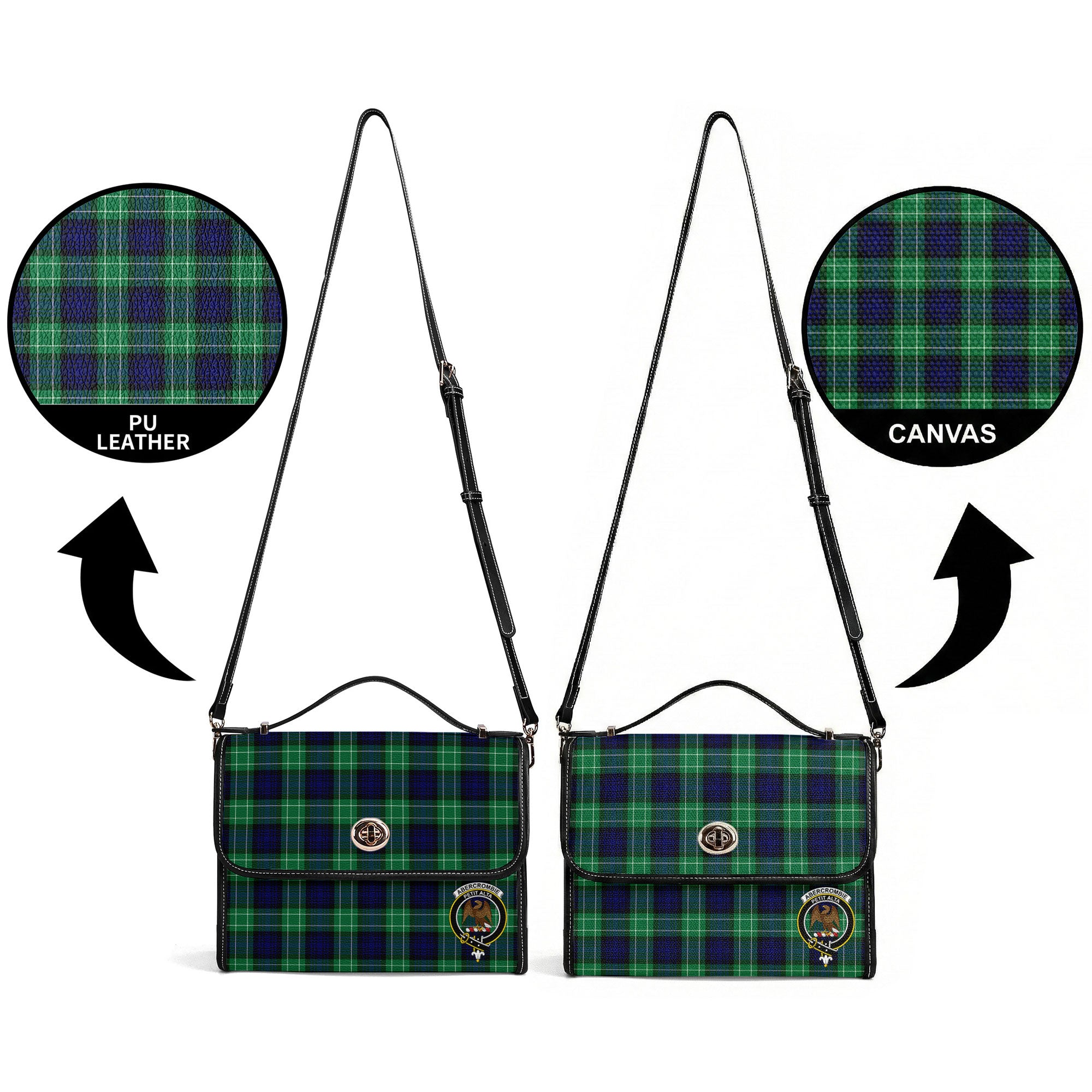 Abercrombie Tartan Crest Satchel Bag