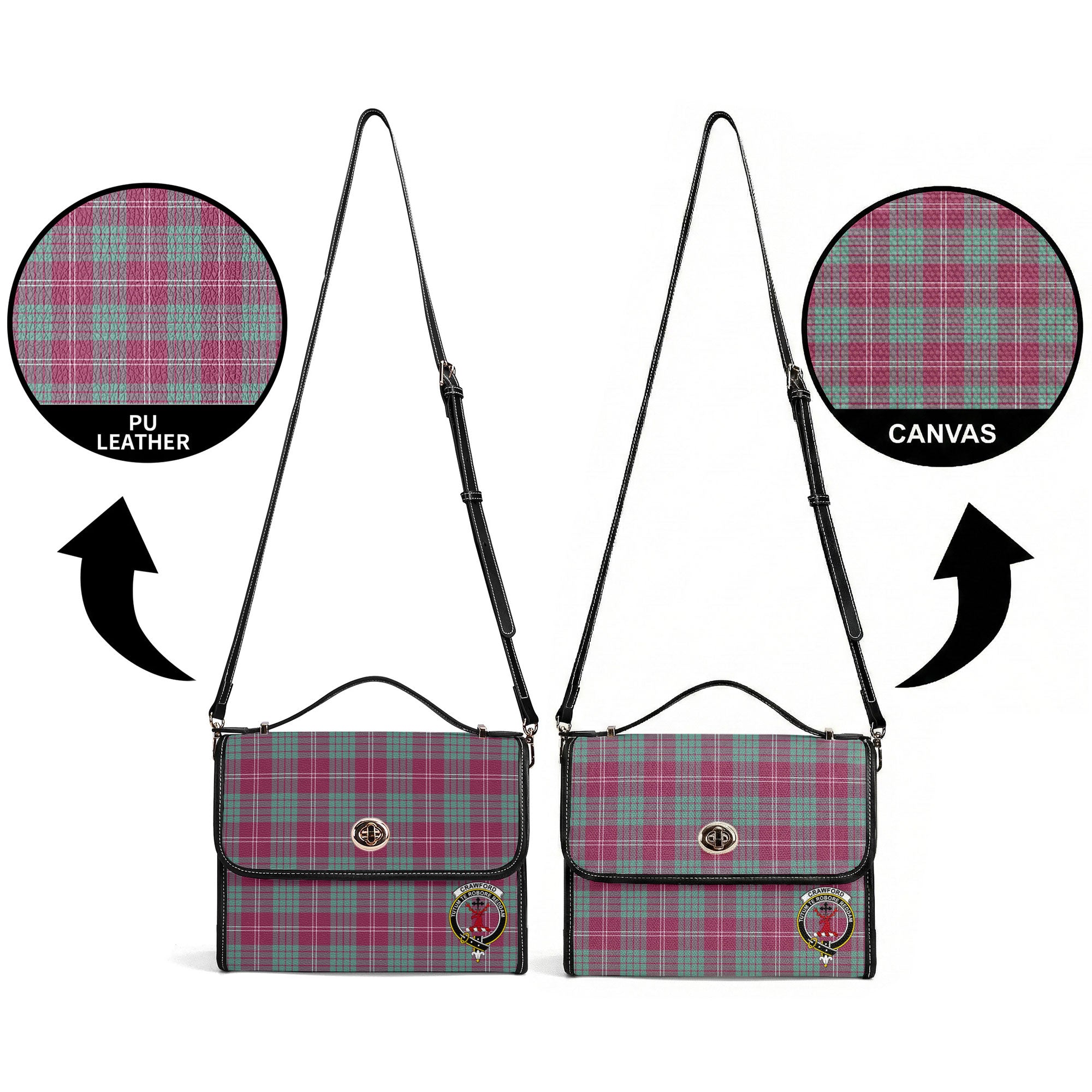 Crawford Ancient Tartan Crest Satchel Bag