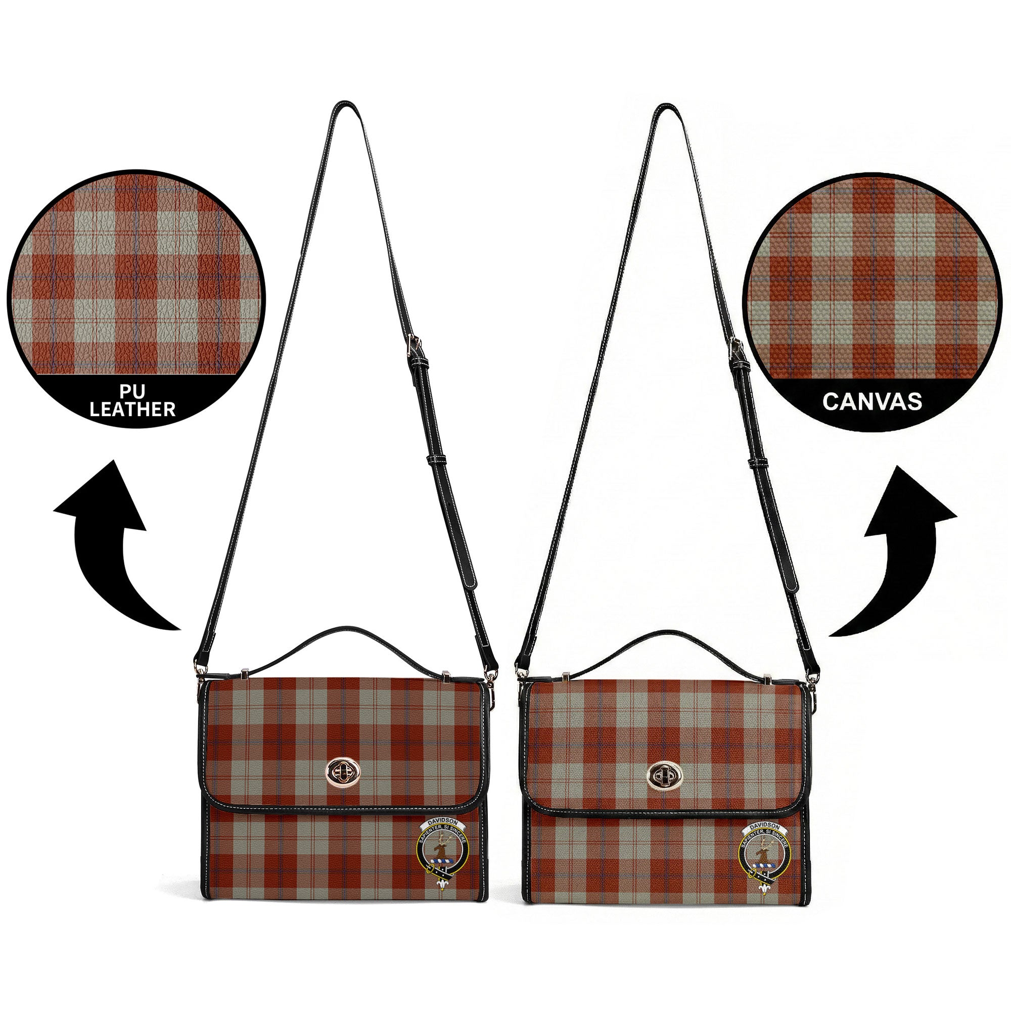 Davidson Dress Dancers Tartan Crest Satchel Bag