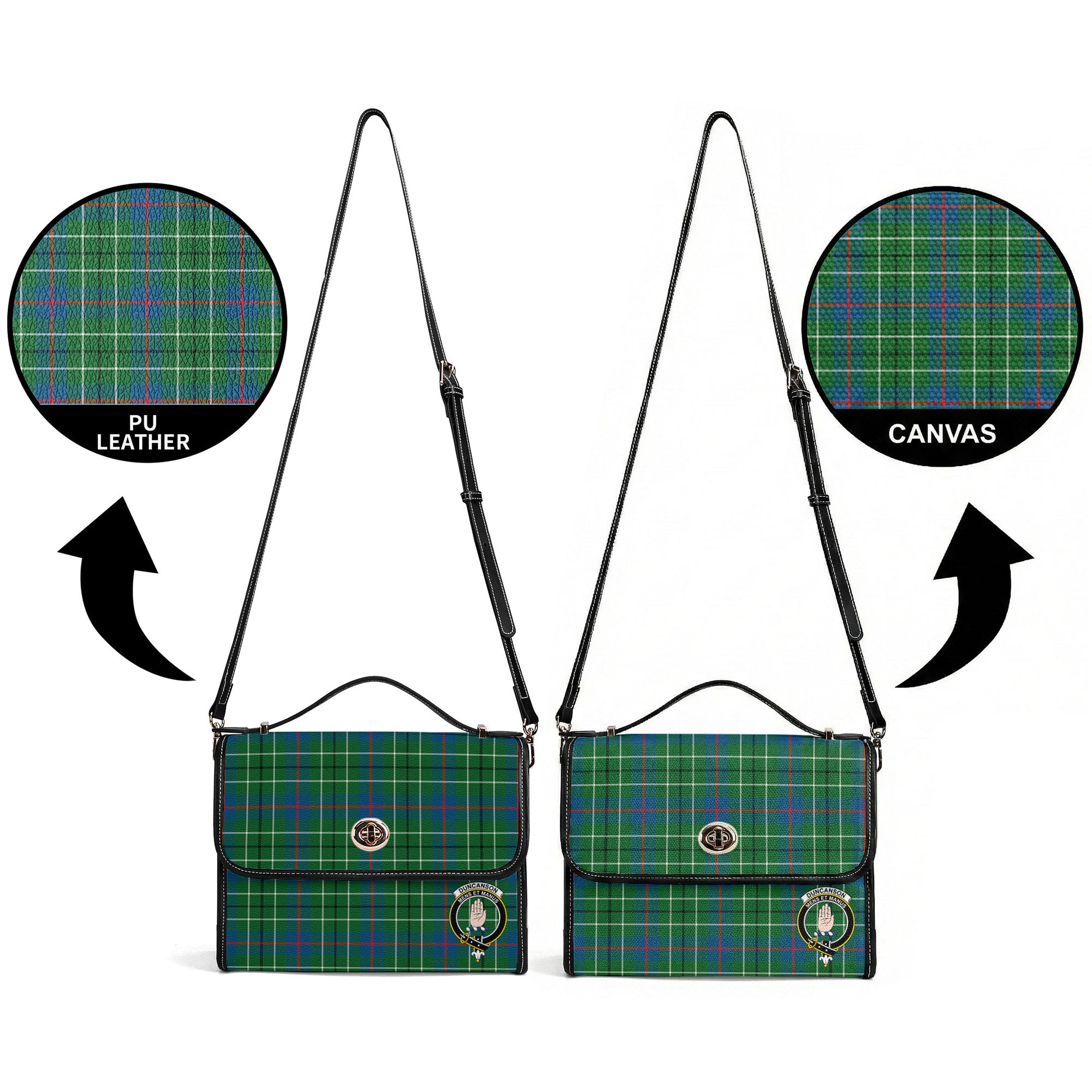 Duncanson Tartan Crest Satchel Bag