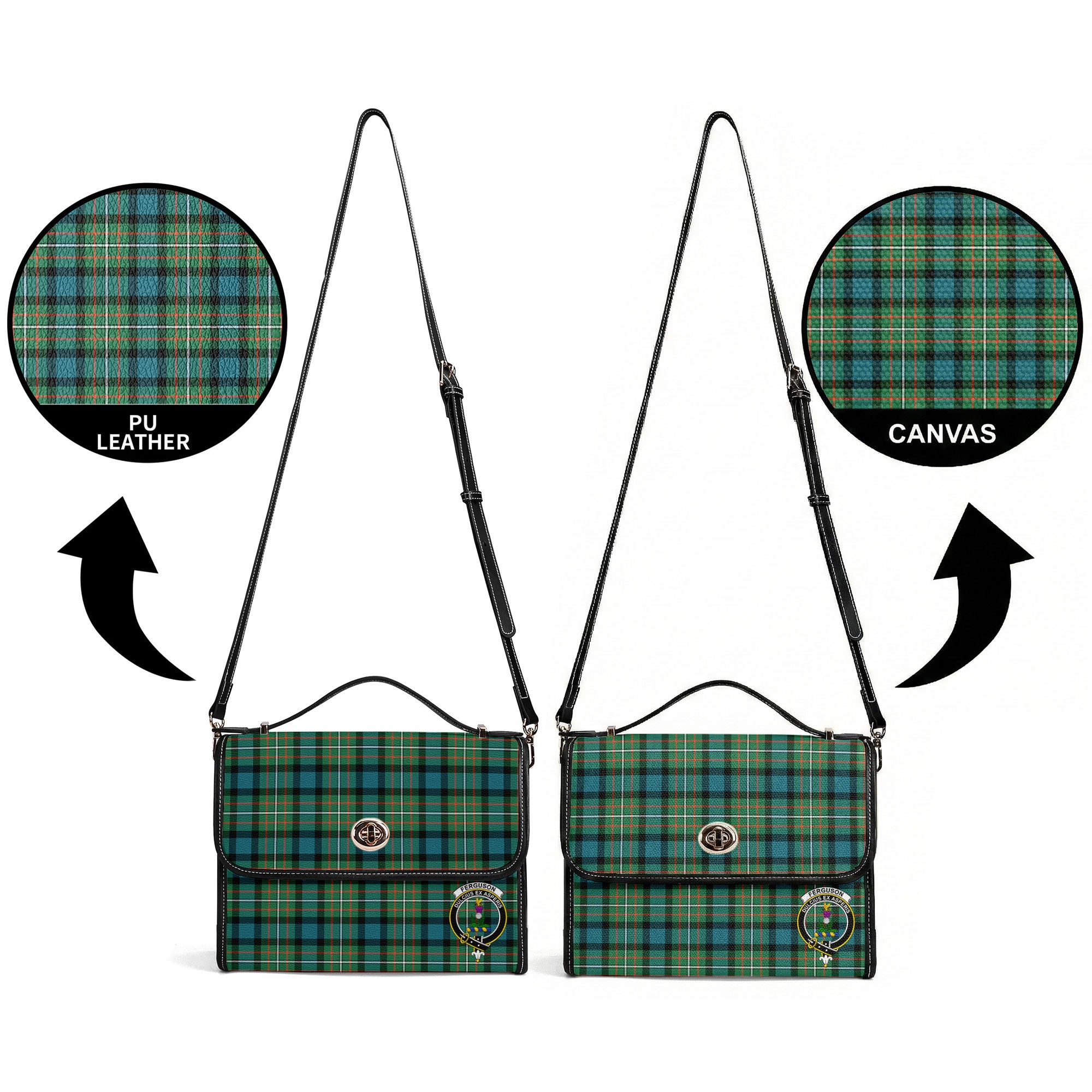 Ferguson Ancient Tartan Crest Satchel Bag