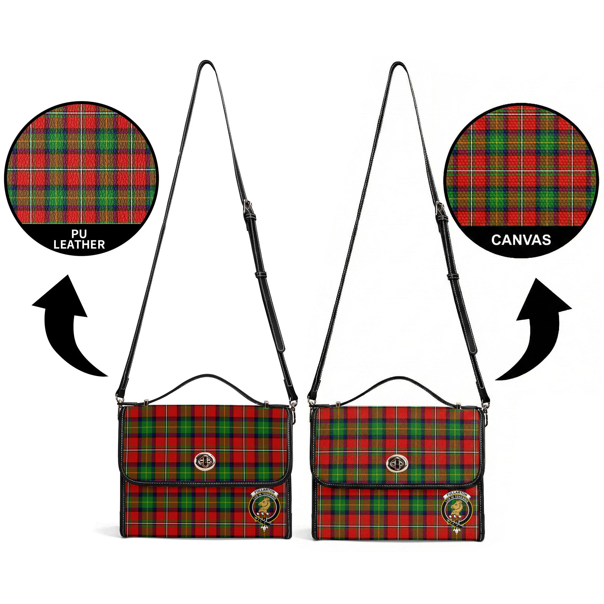 Fullarton Tartan Crest Satchel Bag